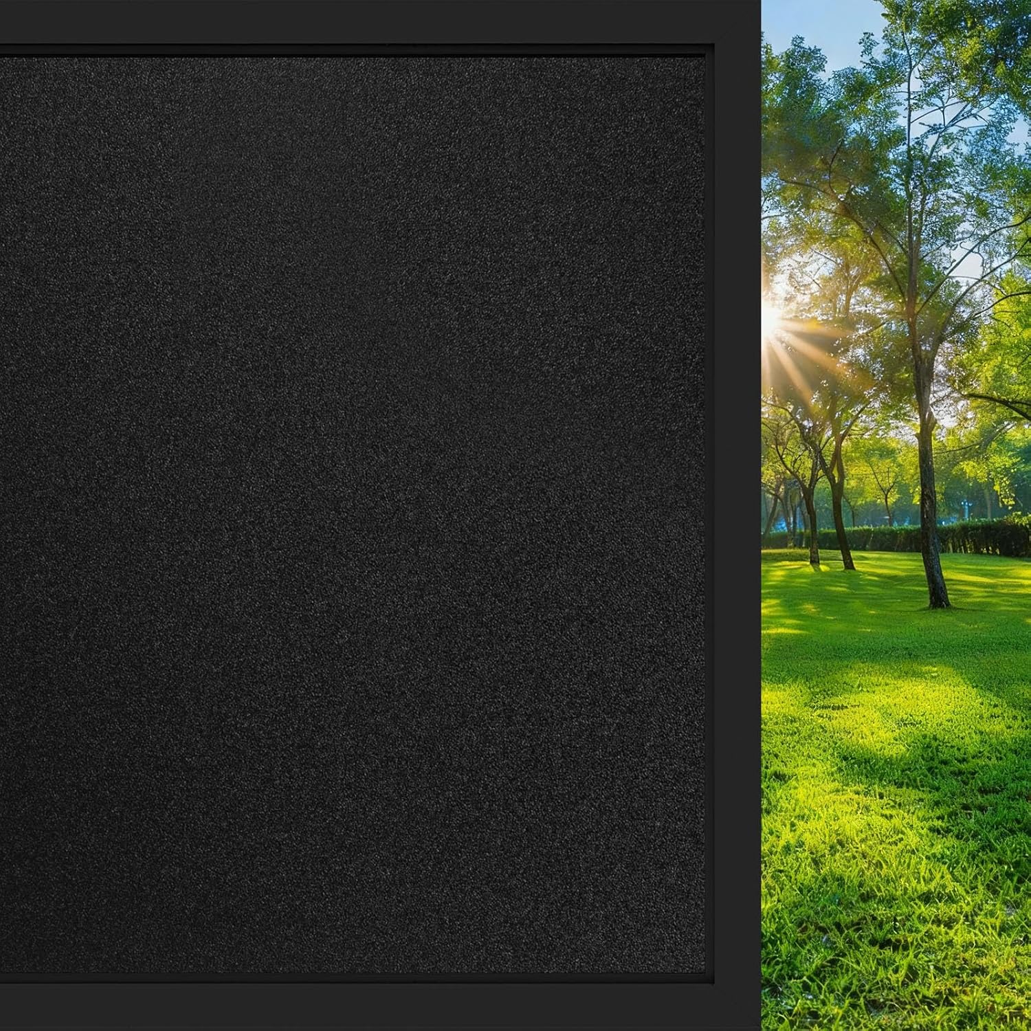 Matte Blackout Privacy Window Film UV Protection Glass Window Sticker Dark Window Tinting Film Light Blocking