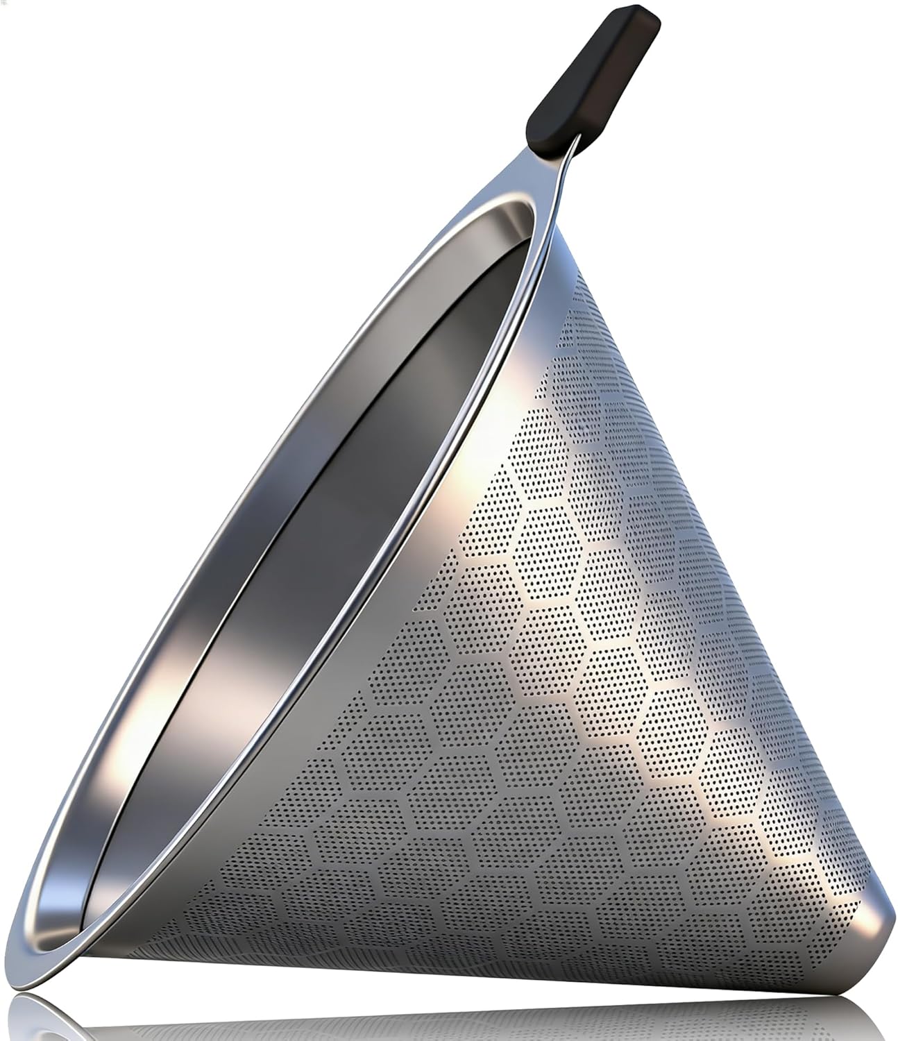 Pour Over Coffee Filter Compatible with Chemex 6/8/10 Cups & Hario V60 02 03, Reusable Stainless Steel Metal Cone Slow Drip Coffee Filter, Coffees Pour Over Dripper Filters