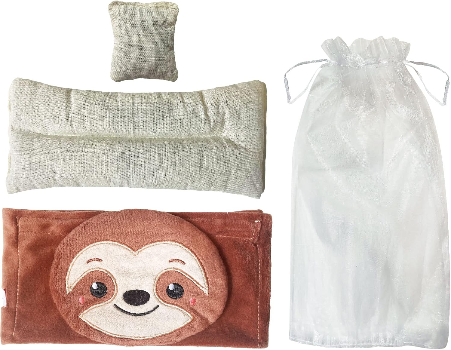 ReignDrop Stomach Wrap Colic Relief for Newborns - Gas Relief Belly Wrap with Flax Seed and Lavender – Colic Baby Belt for Natural Relief – Soothing and Calming (Sloth Flaxseed and Lavender Pack)