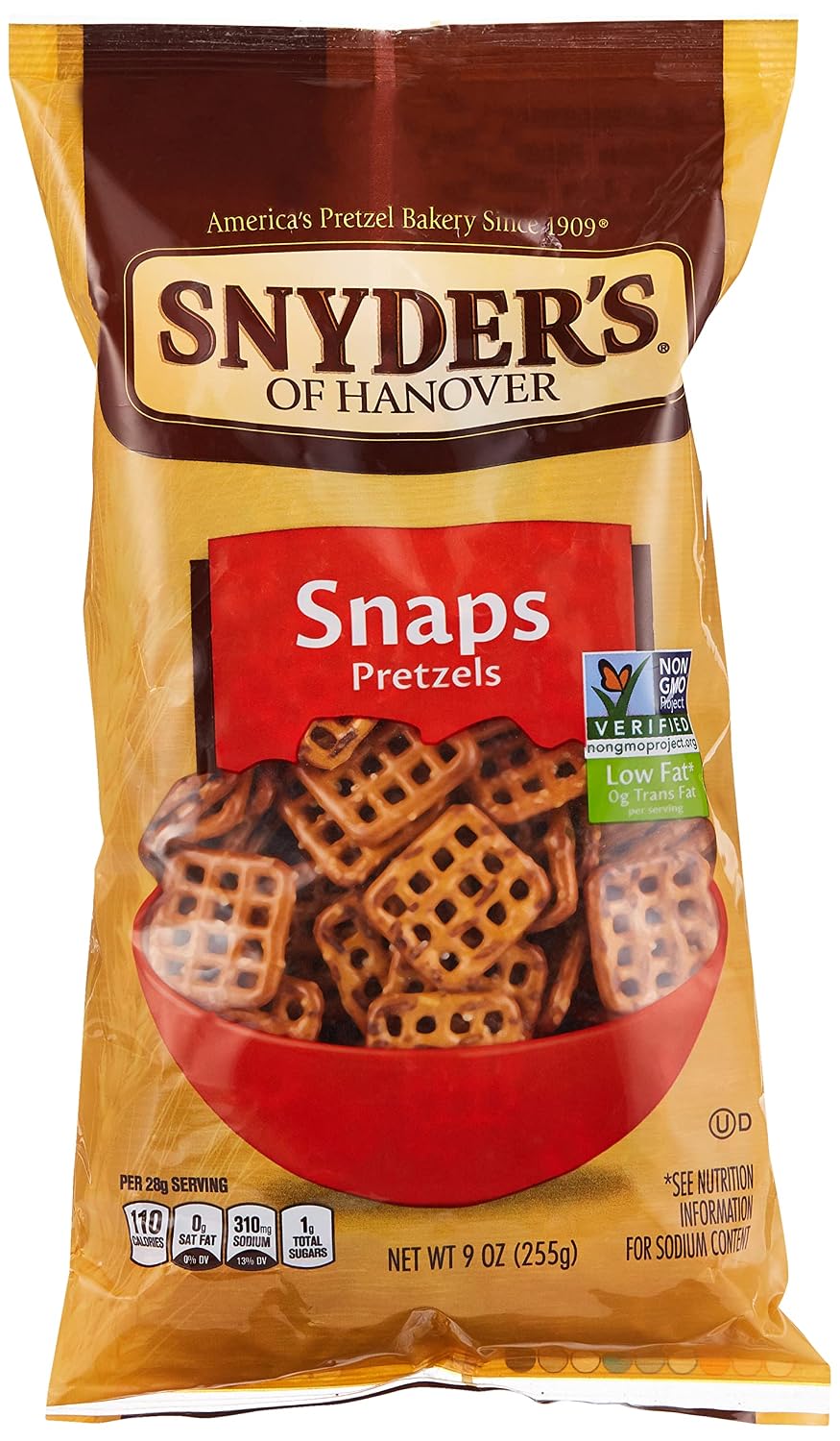 Snyder's Snaps Pretzels, 9 oz (255.2 g)