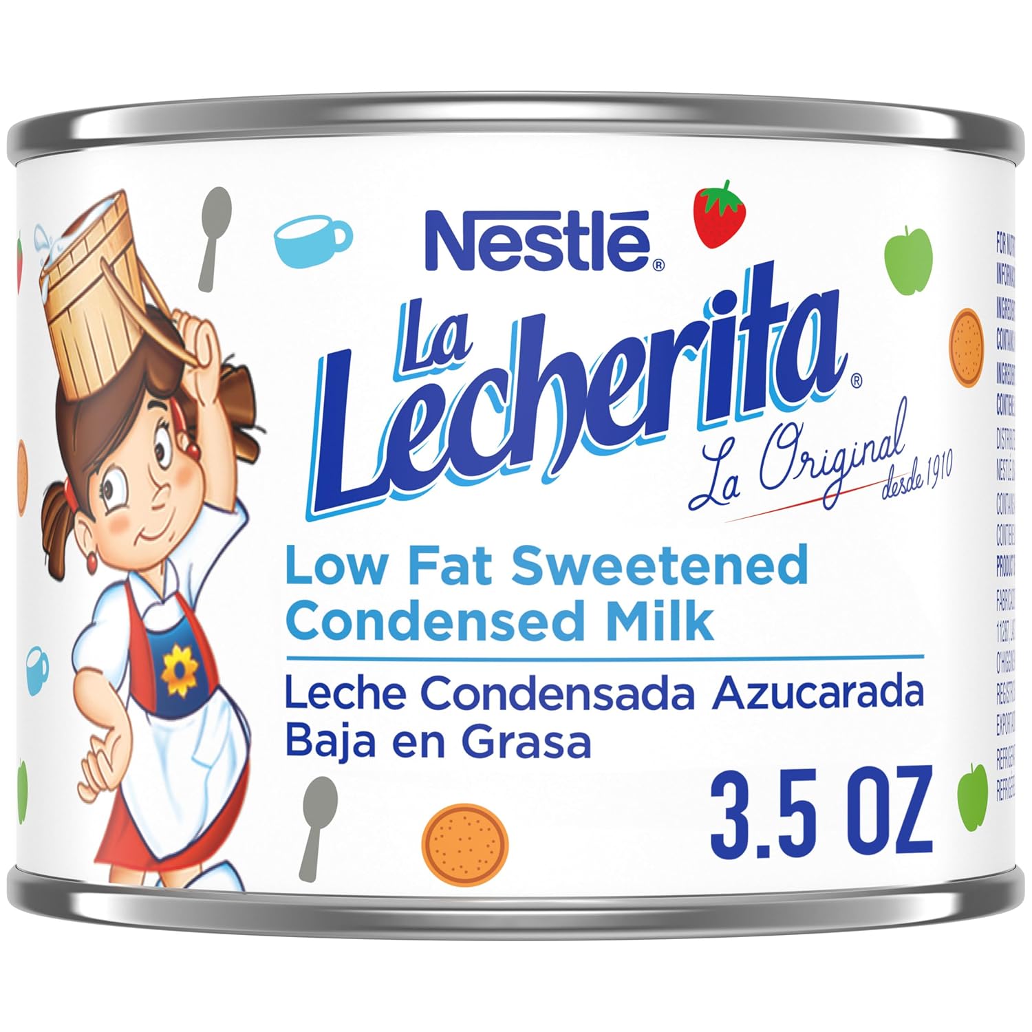 Nestle La Lecherita Lowfat Sweetened Condensed Milk | Lowfat sweetened condensed milk; 3.5 oz cans; 6 pack