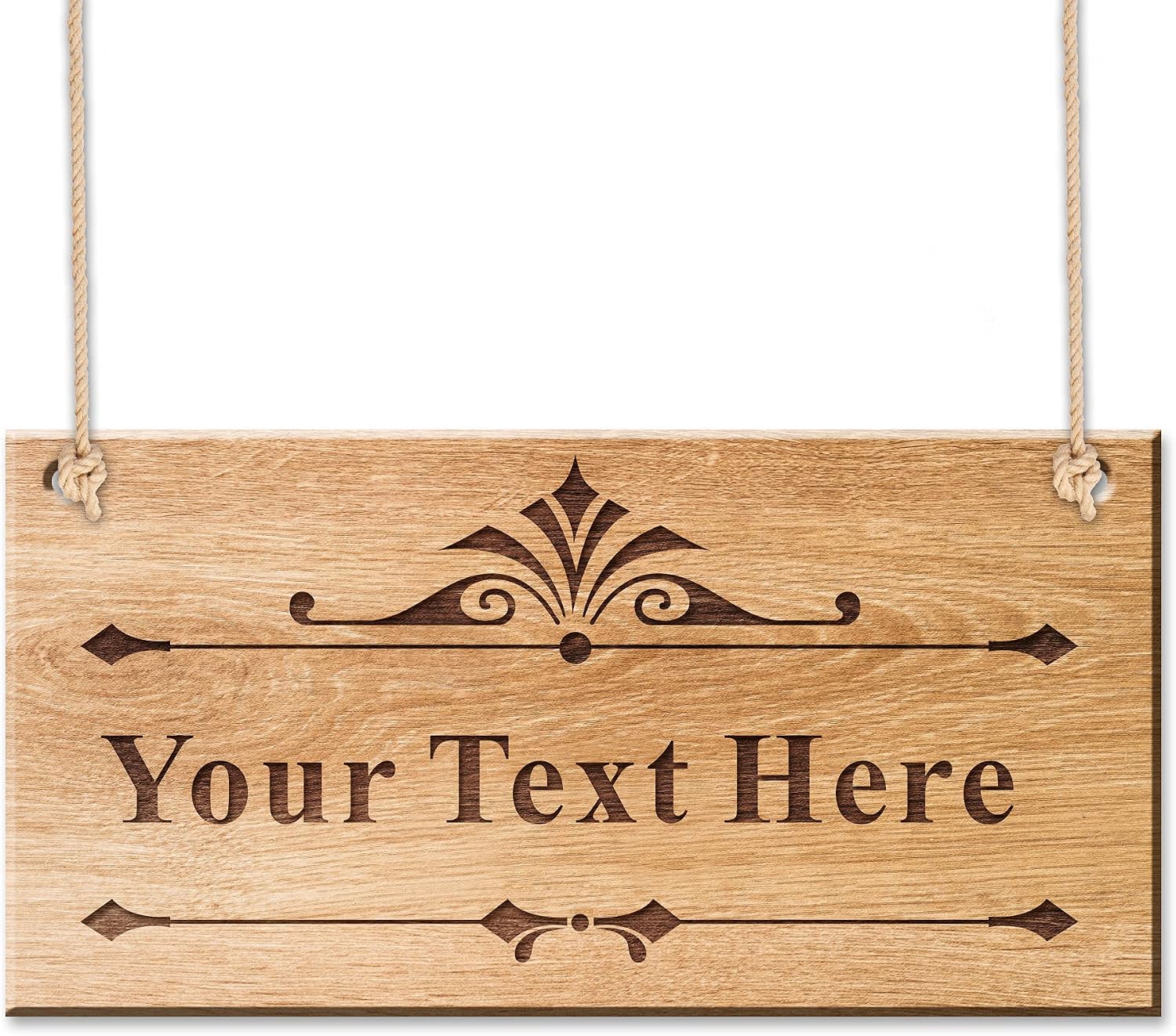 Personalised Gift for Anniversary Christmas Wedding Custom Gift for Couple Engraved Garden Sign Plaque Hanging House Sign Plaque Engraved Wooden Yard Sign