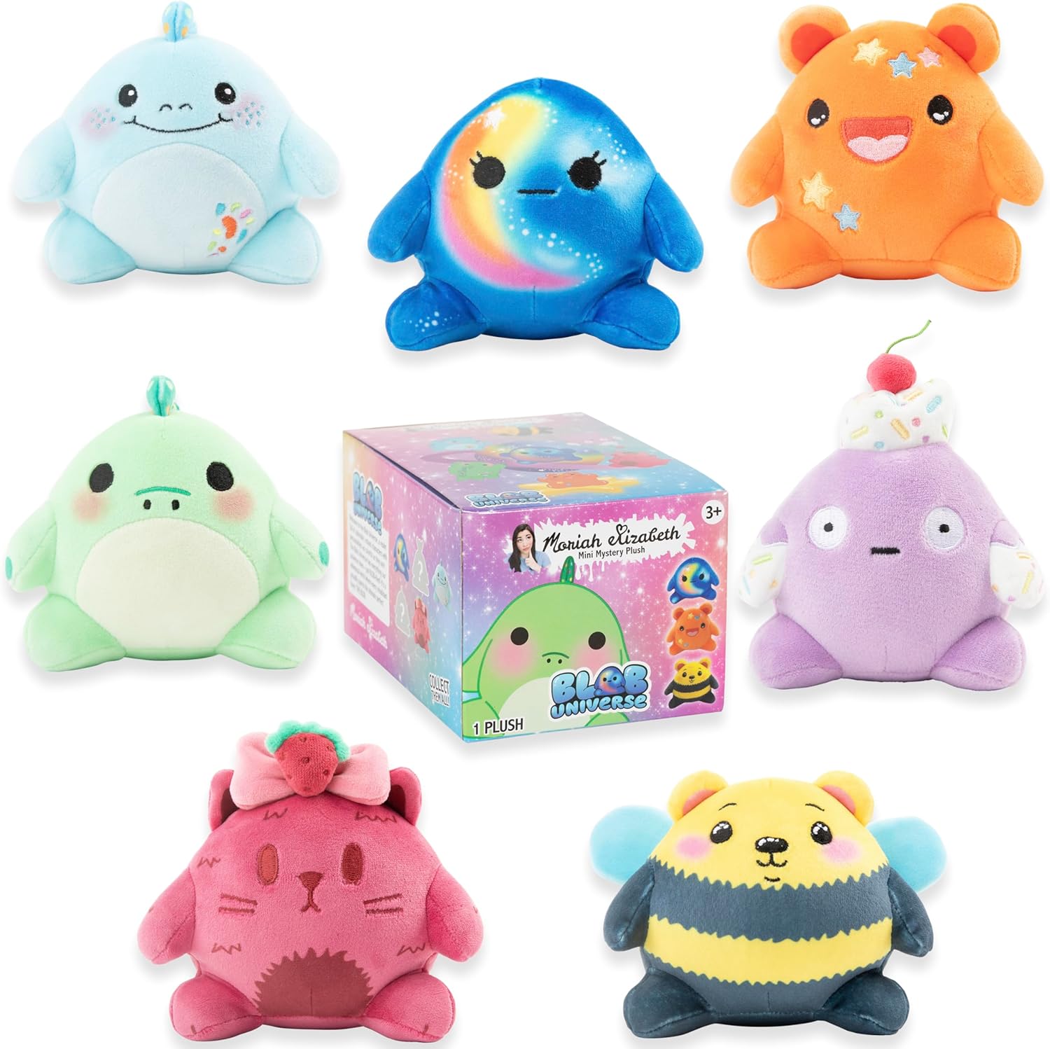 Moriah Elizabeth 6" Mini Mystery Plush – Series 1, Blob Universe, YouTube Craft Channel, Blind Box, 1 of 8 Possible, Official Merch