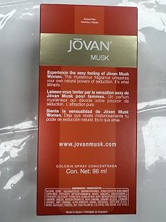 Jovan Musk Women Cologne Concentrate Spray by Jovan, 3.25 Ounce (Pack of 2)