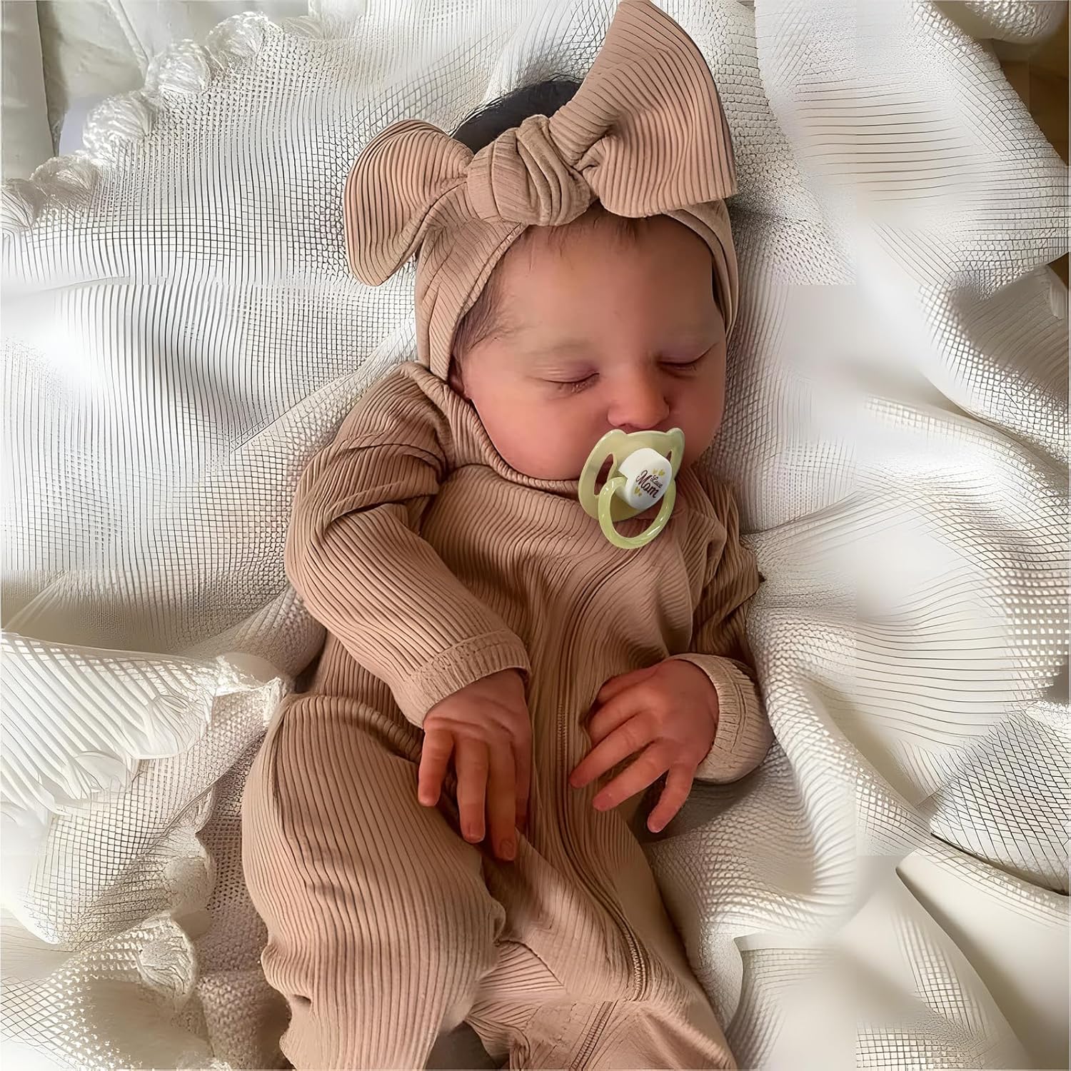 JIZHI Reborn Baby Dolls, 20 inch Soft Vinyl Baby Dolls Realistic Newborn Baby Doll Girl Real Life Baby Sleeping Dolls with Gift Box for Kids Age 3+