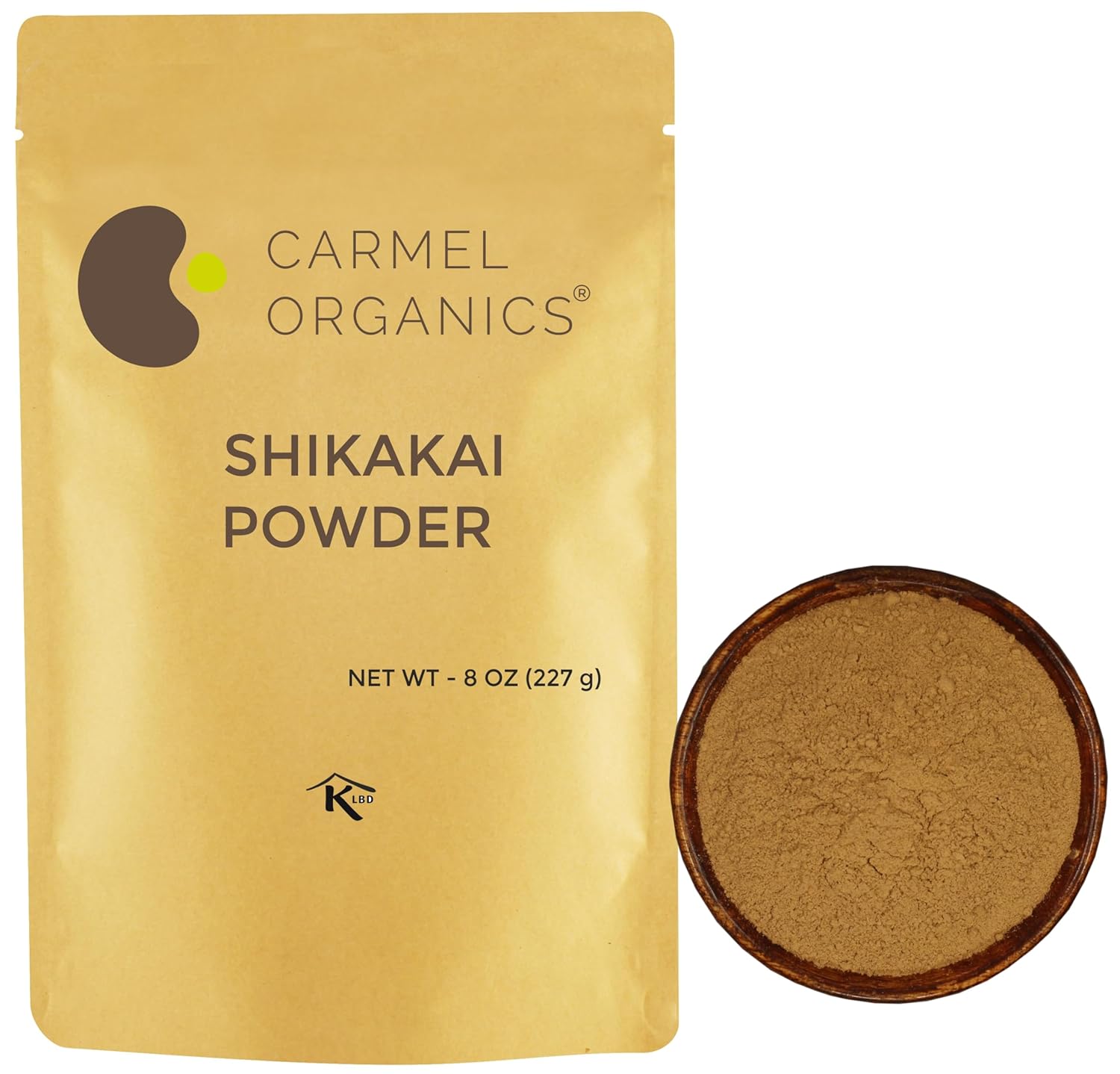 CARMEL ORGANICS Shikakai Powder 8 Ounce or 227 Grams | Natural Hair Care Cleansing & Conditioning | No Added Preservatives | Acacia concinna Powder