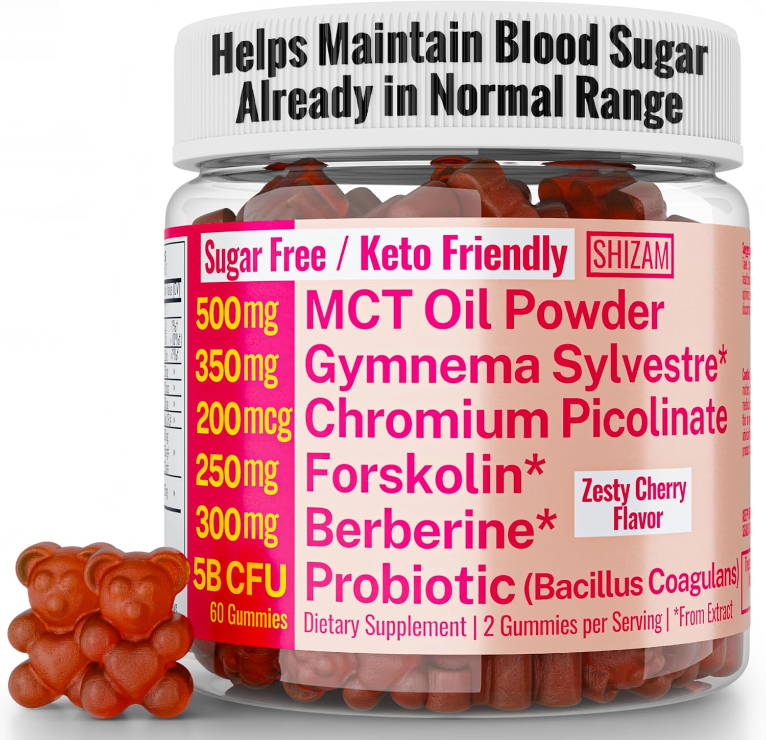 C8 C10 MCT Oil Gymnema Sylvestre Chromium Picolinate Probiotic Bacillus Coagulans Organic Berberine Extract Gummies, Pill Capsule Powder Tincture Supplement Pills Capsules Supplements Alternative