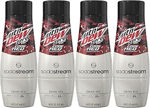 SodaStream MTN Dew Code Red Zero Sugar Drink Mix (440ml, Pack of 4)