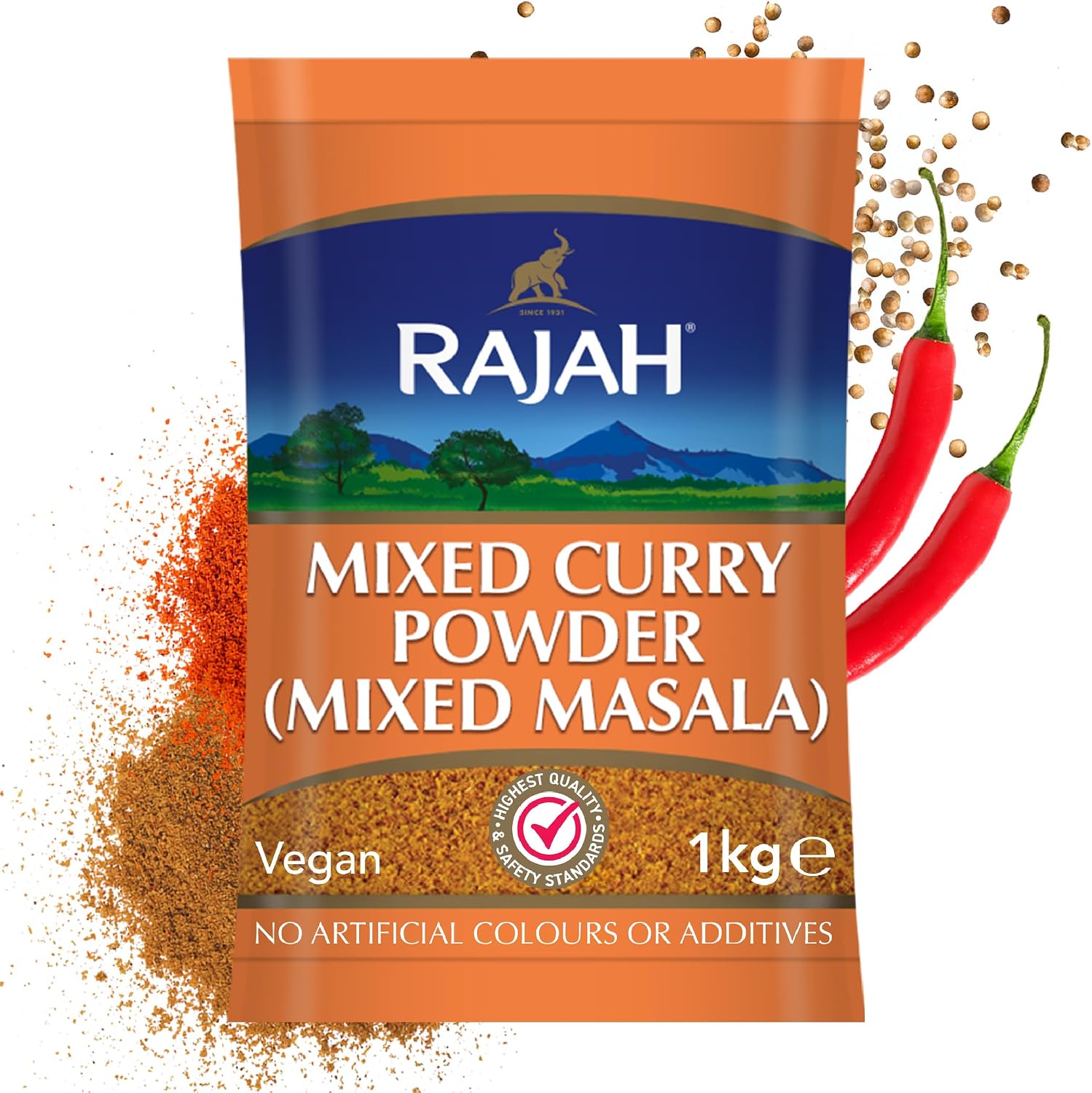 RAJAH Spices Mixed Curry Powder Masala Curry Powder (1kg)