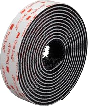 3M Dual Lock Reclosable Fasteners Heavy Duty Industrial Use Black TB3550 1" x 10 ft Mated Strip Indoor/Outdoor Use Great for Metal, Glass, Acrylic, PC, ABS
