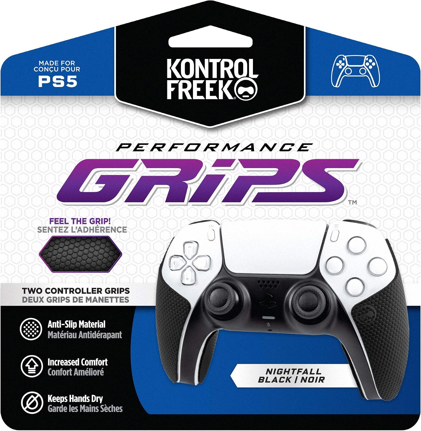 KontrolFreek Performance Grips for Playstation 5 Controller (PS5)