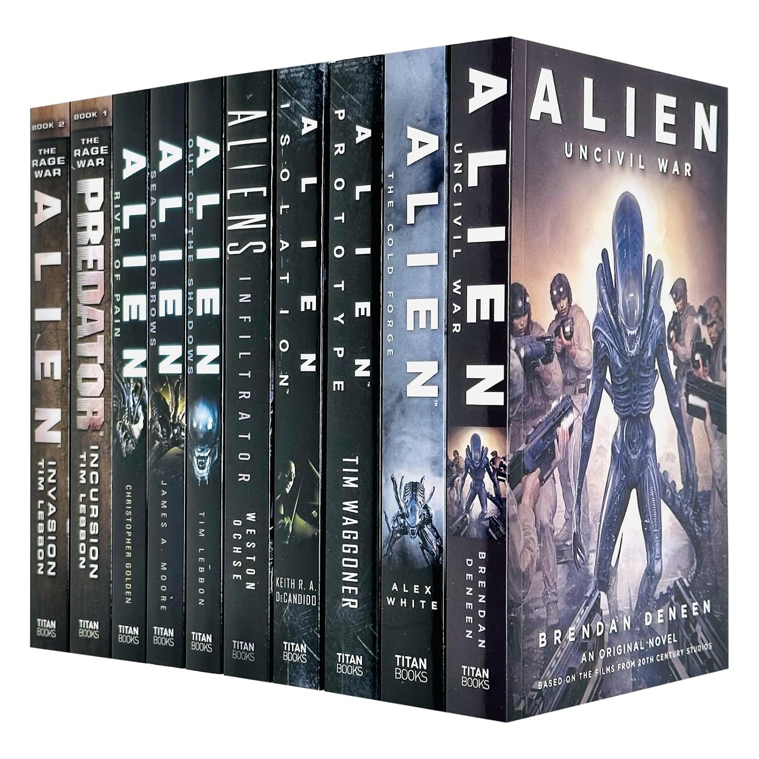 Alien Series 10 Books Collection Set (Out of the Shadows, Sea of Soccows, River of Pain, Invasion, Cold Forge, Prototype, Isolation, Uncivil War, Infiltrator & Predator Incursion)