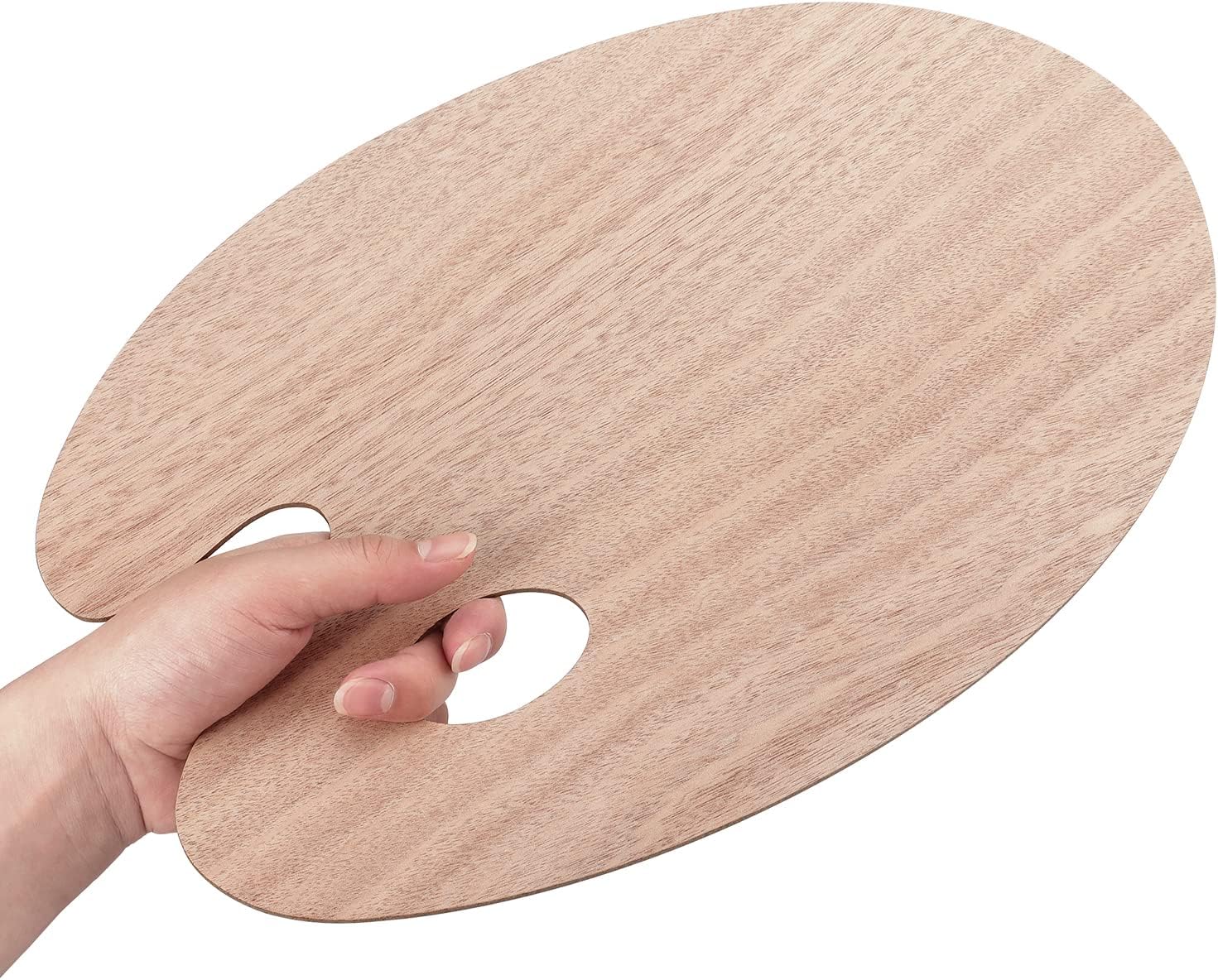 Tamaki Wooden Paint Palette Paint Tray Palettes for Acrylic, Painting Palette Art Pallet for Painting, Thumb Holder Trays for Artist, 1 PCS