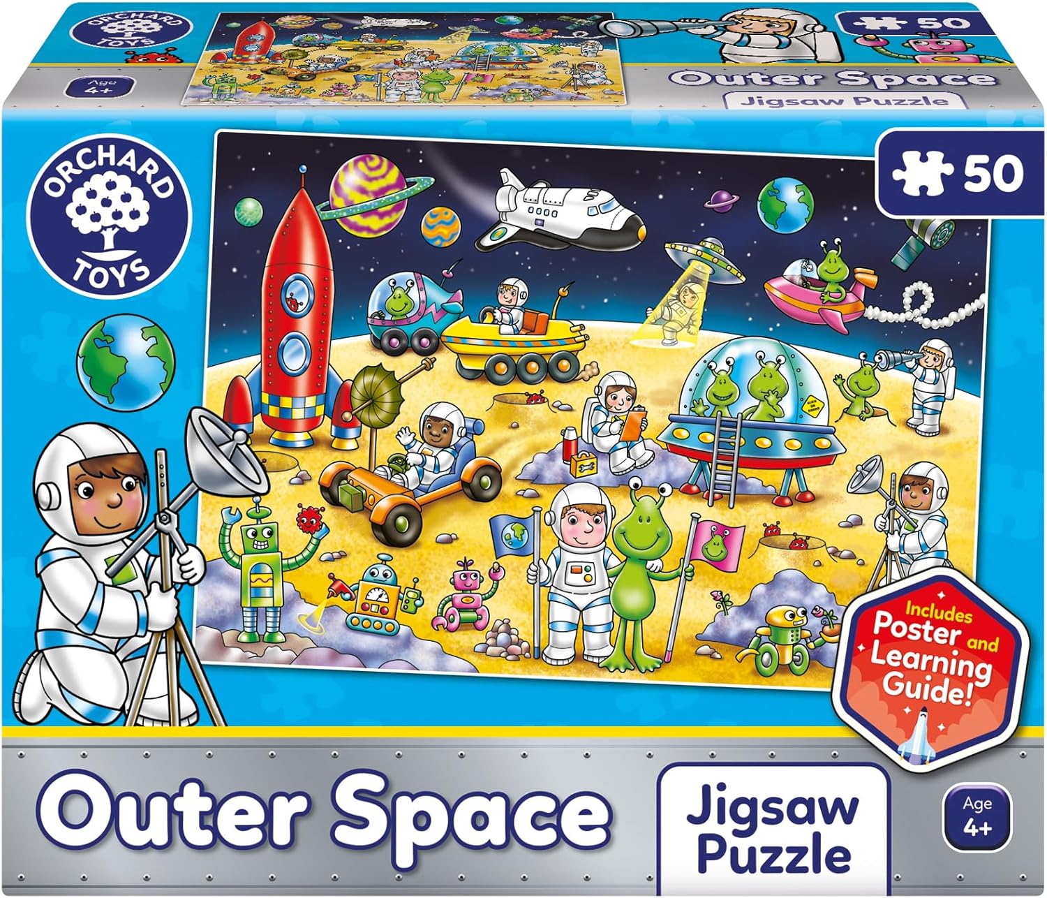 ORCHARD TOYS Outer Space Jigsaw Puzzle, An out of this world jigsaw puzzle, for Children Age 4+, Perfect For Space Fans, Family Game, Educational Game Toy