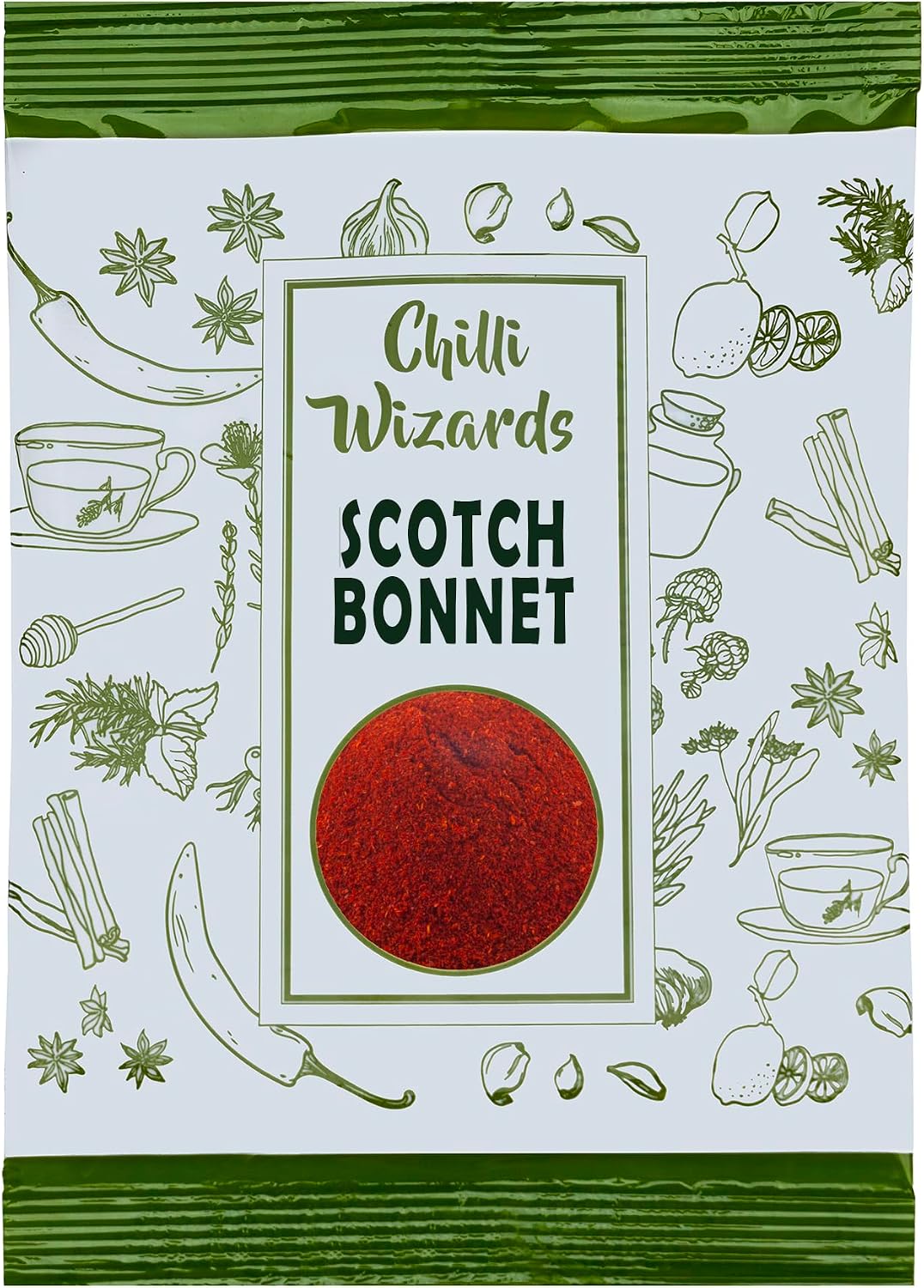 Chilli Powder - Genuine Scotch Bonnet Powder - Chilli Wizards (100g)