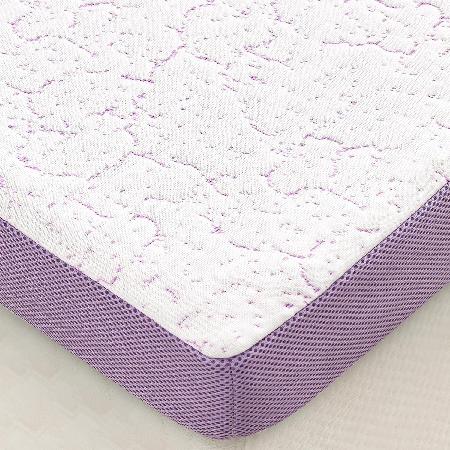 SINWEEK 3 Inch Firm Full Mattress Topper with Cooling Gel Memory Foam & Ventilated Cover - Stretch Straps & Anti-Slip Bottom, CertiPUR-US Certified, Pressure Relief for Back/Stomach/Side Sleepers