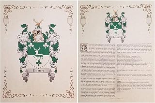 Harrington - Coat of Arms and Last Name History - 8.5x11 Print Combo Set