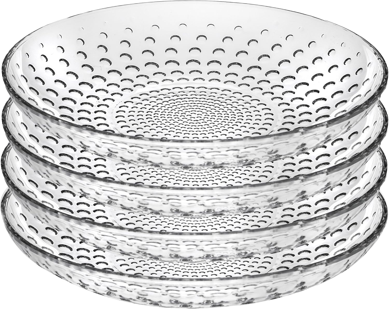 Lorenzo Import 260460 Galassia 4 Piece 8.5" Bowls, Crystal, Clear