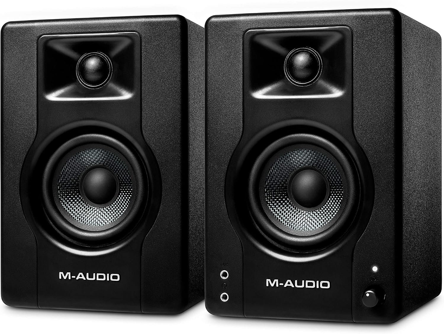 M-Audio BX3 3.5" Studio Monitors, HD PC Speakers for Recording and Multimedia with Music Production Software, 120W, Pair, Black