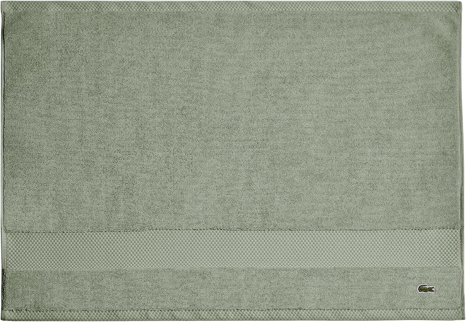 Lacoste Heritage Supima Cotton Tub Mat, Aloe, 21" x 31"