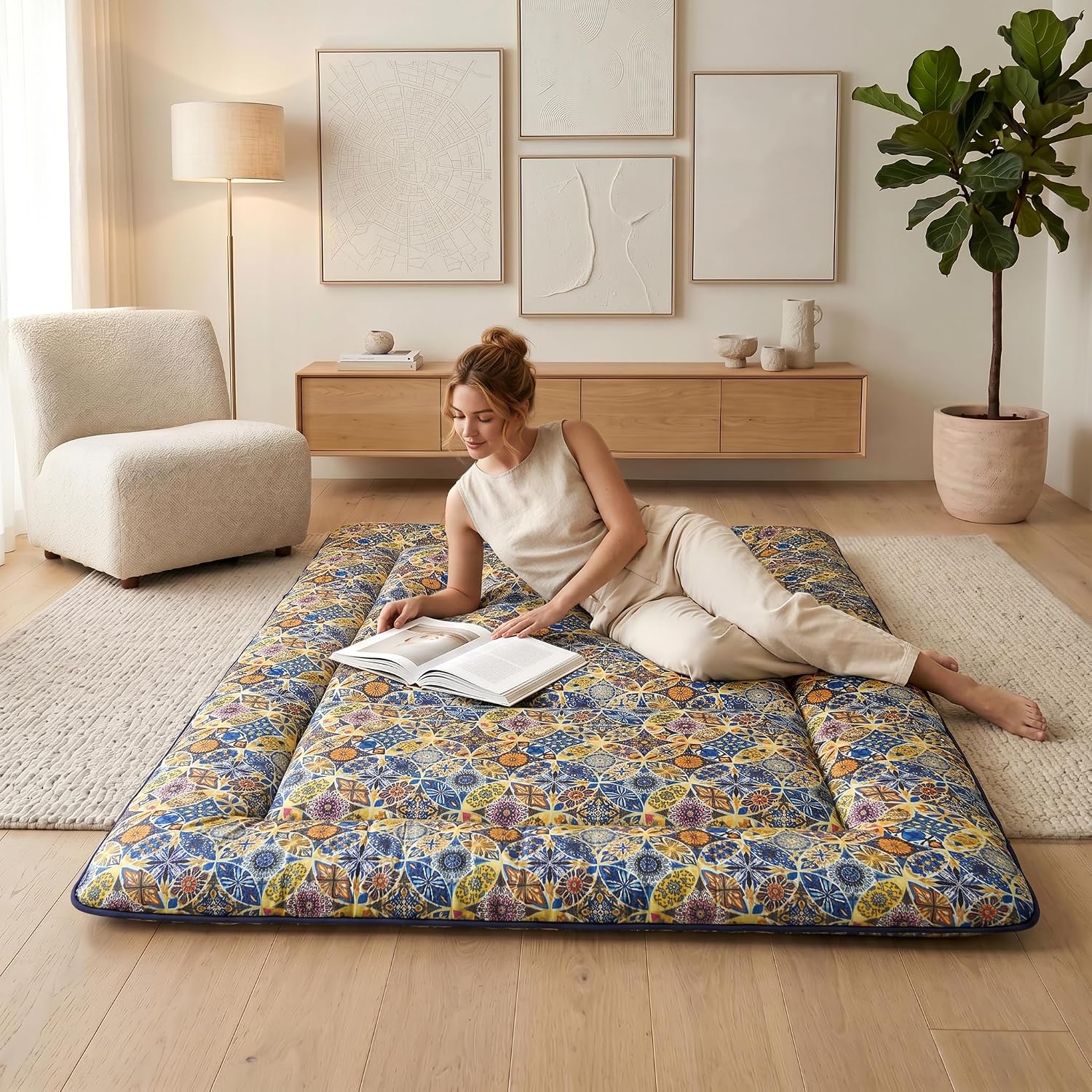 Zelladorra Japanese Floor Mattress, Futon Mattress