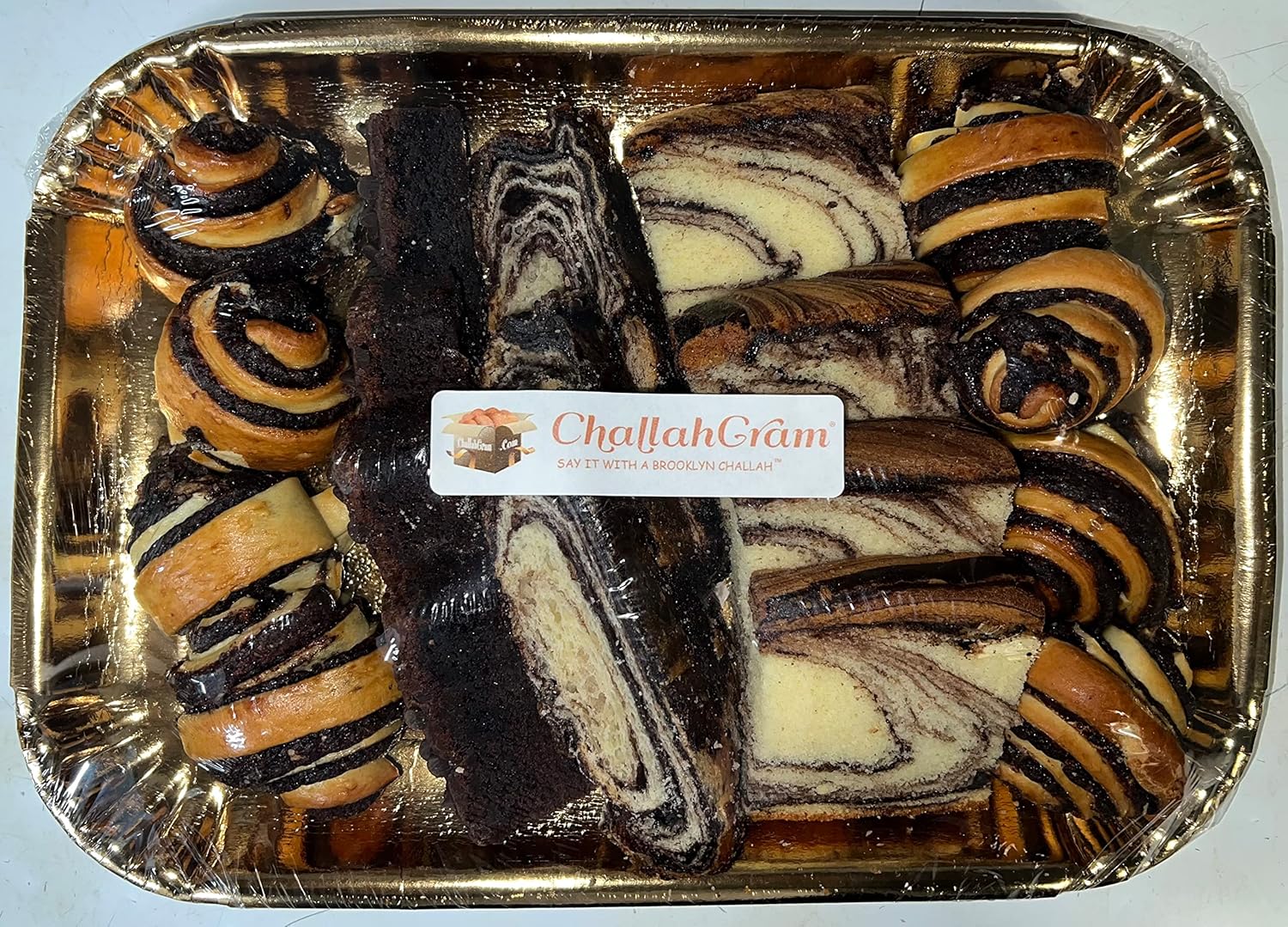 ChallahGram kosher chocolate cake/pastry assortment - Valentines Day Food Gifts Bakery & Desserts Gifts | Christmas, Thanksgiving, Birthdays, Corporate Gift | Kosher & Nut Free | Spouse, Wife, Mom, Dad, Colleagues.