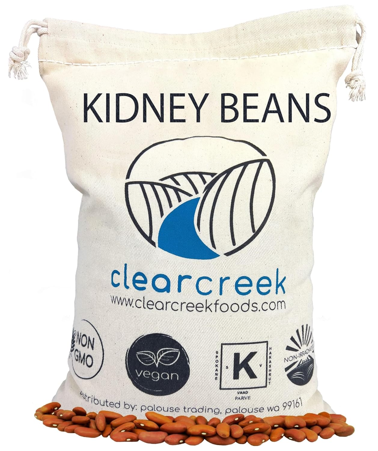 Certified Glyphosate Residue Free Kidney Beans | 4 lbs | Non-GMO | Kosher | Vegan | Non-Irradiated