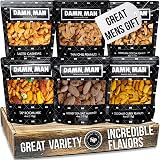 Nuts Gift Basket for Men - 6 Delicious Flavors, Unique Gift for Men, Birthday Gifts for Men, Dad, Husband - Food Gift Basket, Gourmet Mixed Nut Snack Box, Great Mens Gifts