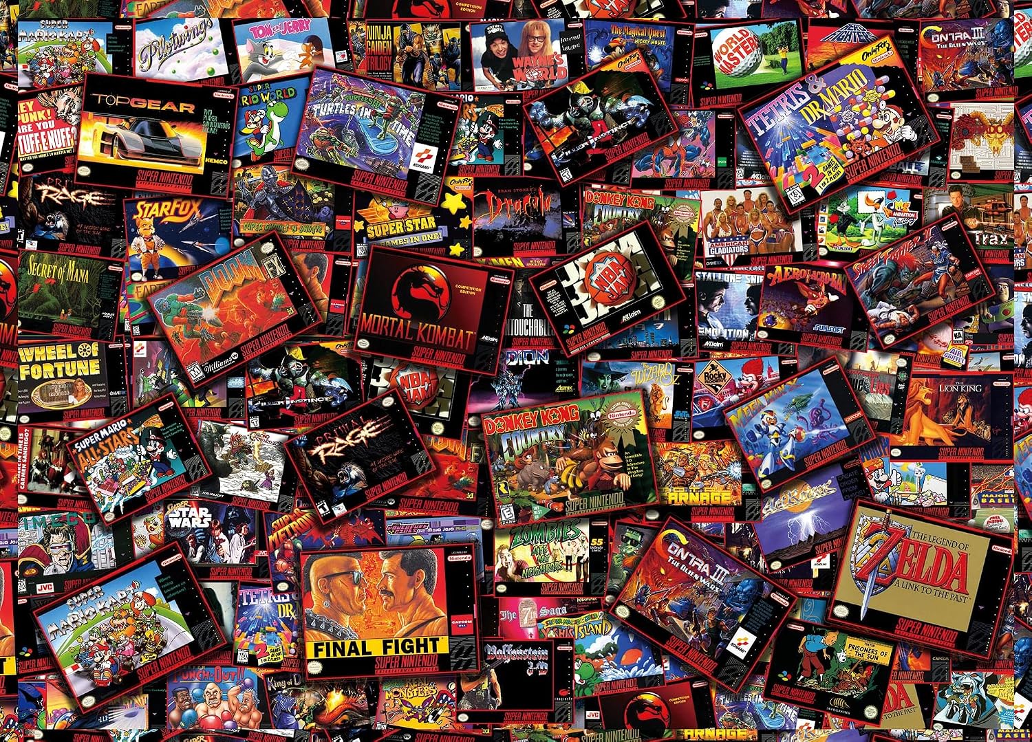 Super Never Ending Showdowns Retro Video Games 1000-Piece Jigsaw Puzzle for Adults, Kids | Interactive Brain Teaser, Educational Toys & Games, Home Activities, Building Sorting Toys for Creative Play