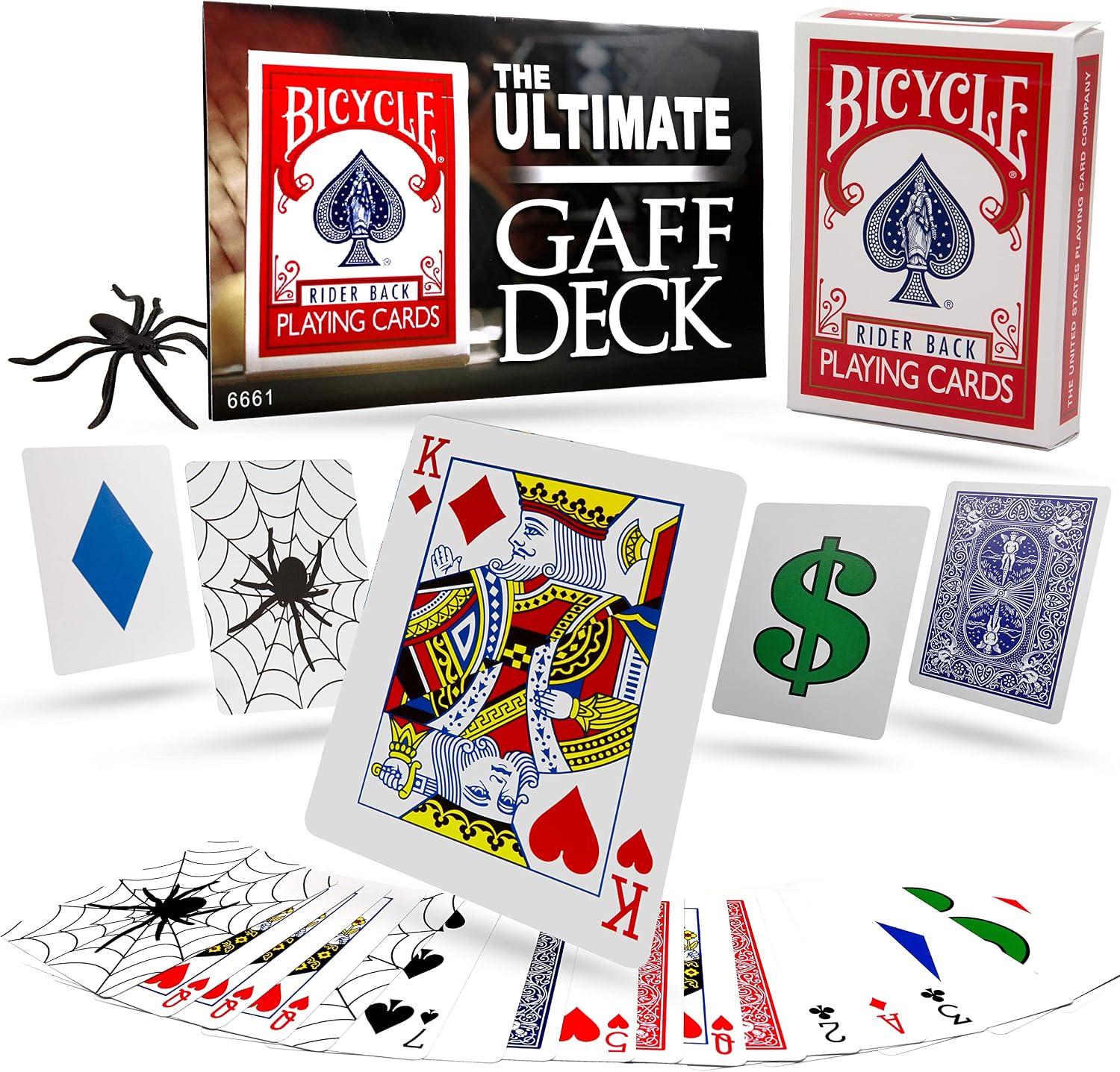 Magic Makers Ultimate Gaff Deck Card Tricks - Special Printed Bicycle Cards