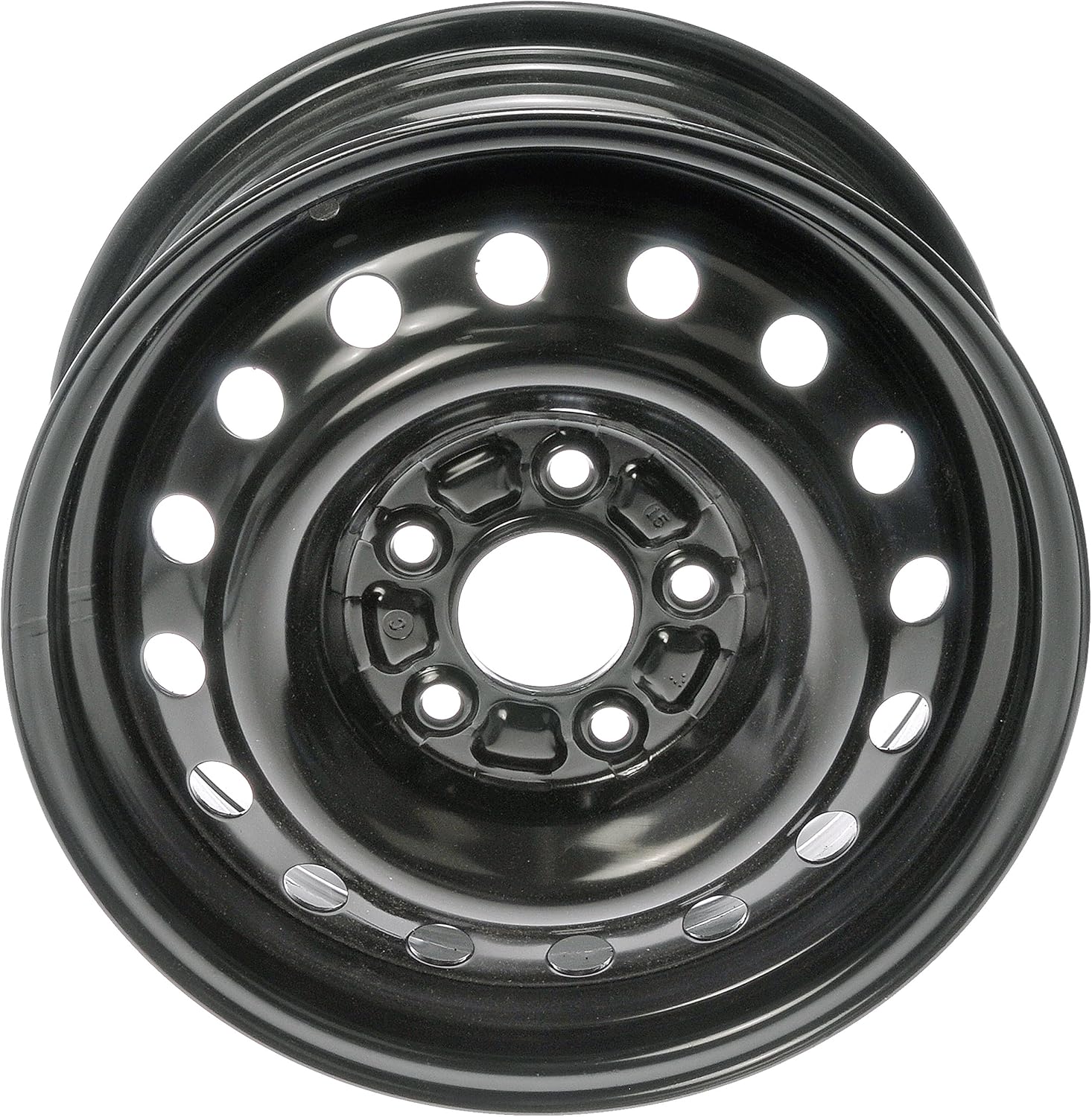 Dorman 939-196 15 x 6 In. Steel Wheel Compatible with Select Hyundai / Kia Models, Black