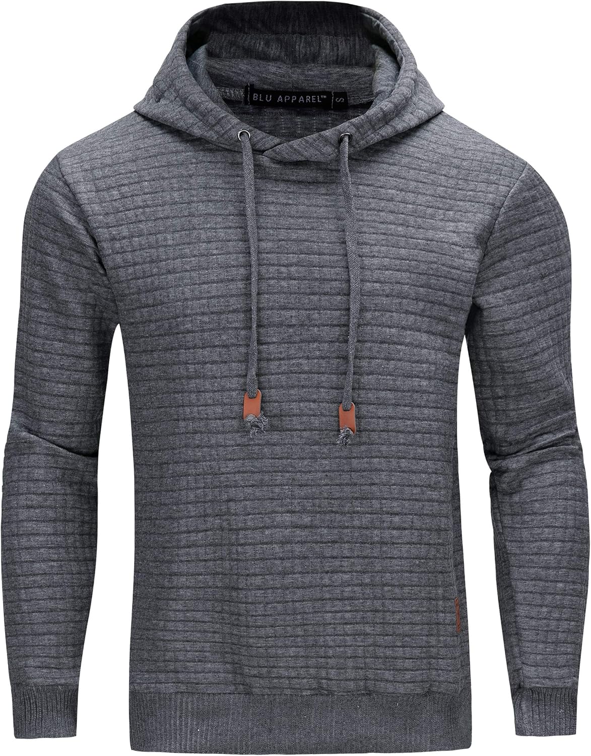Blu Apparel Mens Textured Overhead Hoodie Pullover Hoodies for Men Men's Hoody