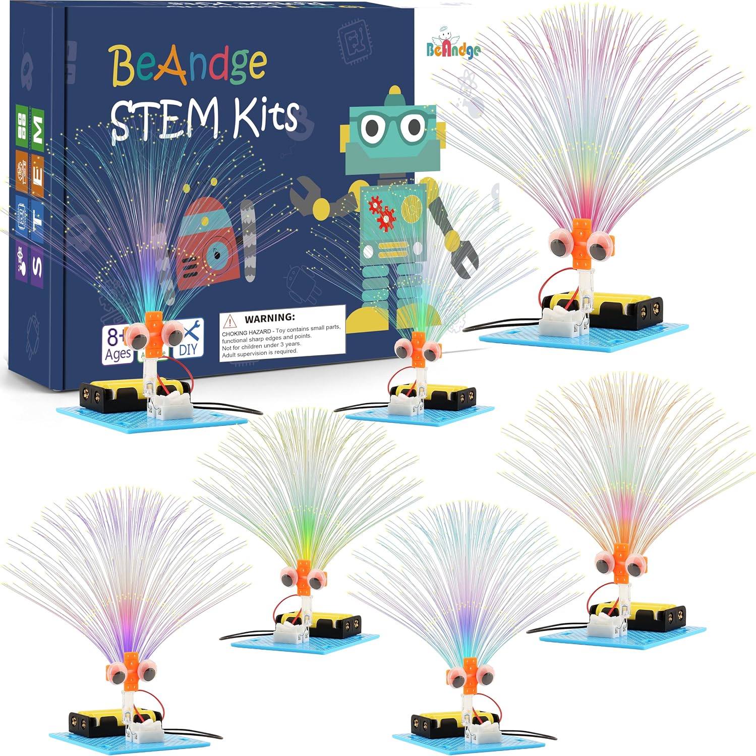 7 Set Bulk STEM Science Kits, STEM Toys for Kids Crafts Classroom