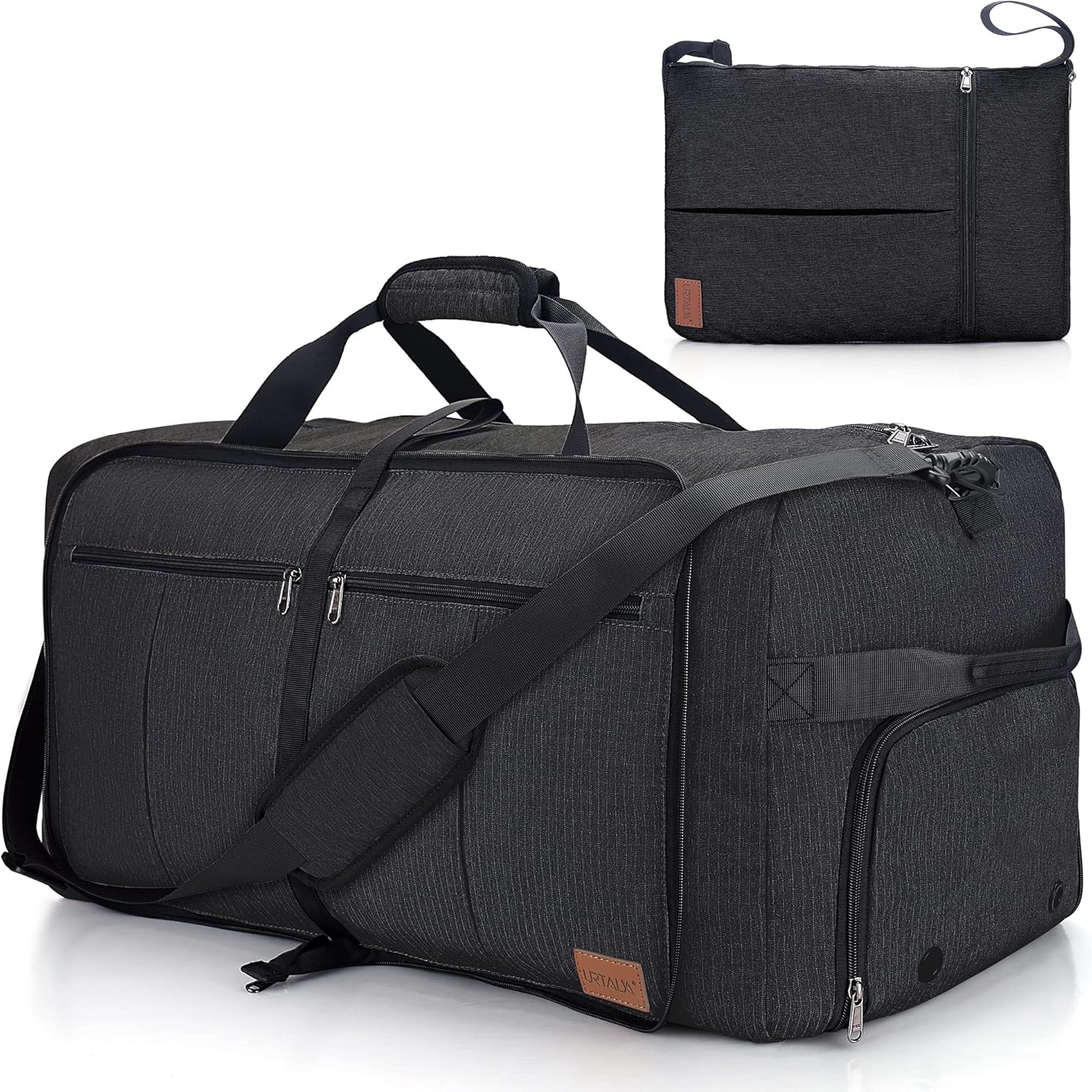 Urtala Travel Duffel Bag for Men & Women, 120L Holdall Bag Foldable Weekend Overnight Bag with Shoe Compartment & Shoulder Strap, Lightweight Waterproof