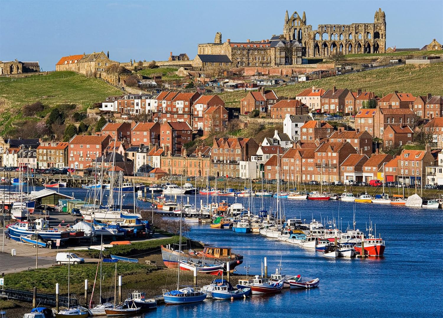 Whitby Jigsaw Puzzles for Adults 1000 Jigsaws Whitby Abbey Ruins 1000 Piece Jigsaw Puzzles for Adults Gifts