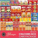 Crackers Variety Pack - Individually Wrapped Assortment - Sampler Bulk Care Package Gift Box - Snack Pack (40 Count)