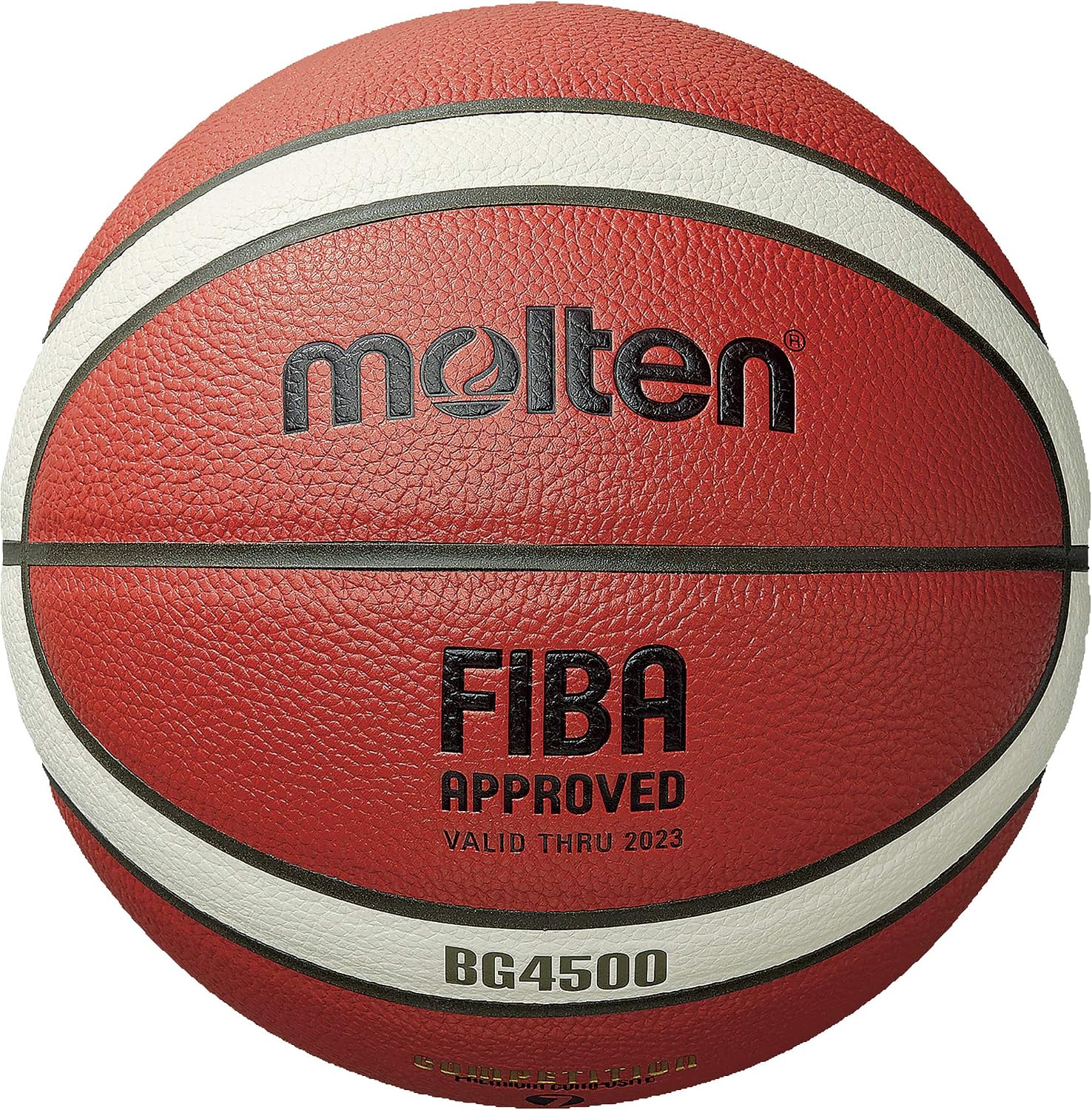 Molten BG Series Composite Basketball, FIBA Approved - BG4500, Size 7, 2- Tone (B7G4500)