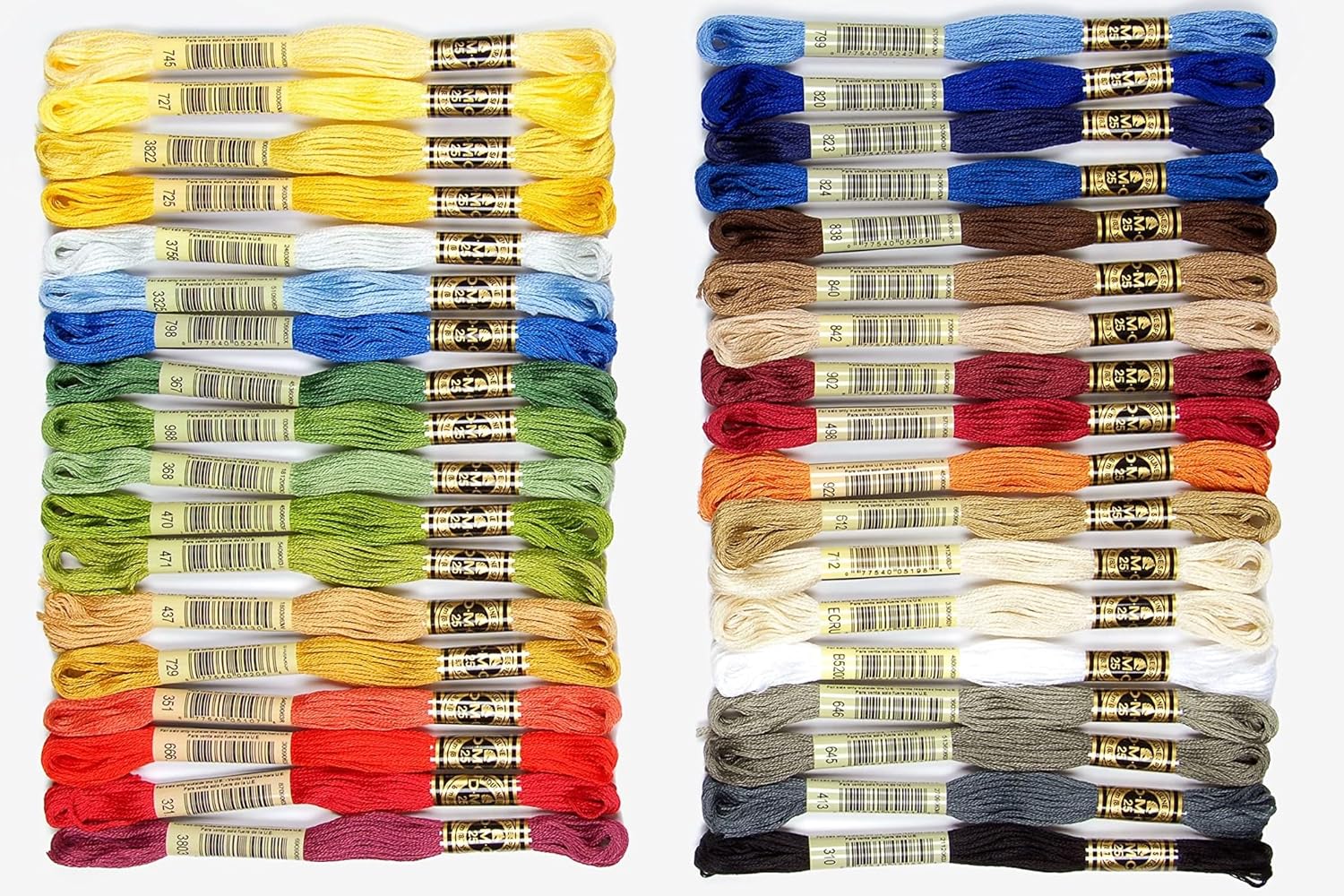 DMC 117F25HDC Embroidery Floss Pack 8.7yd, Home Decor 36/Pkg