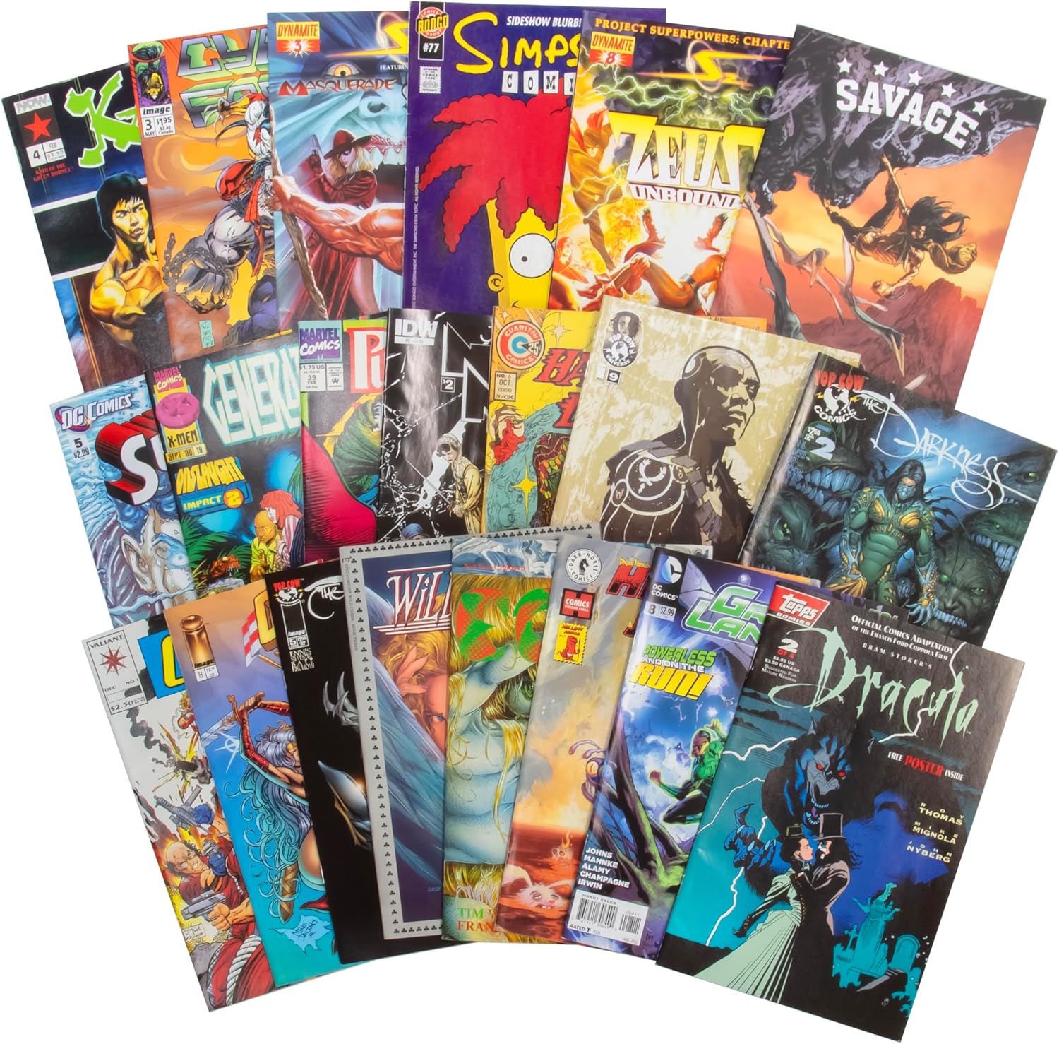 20 Assorted Comic Book Value Collection- Amazing Selection of DC, Marvel & Indie Publishers- No Dupes or Inappropriate Content- Great Birthday Holiday Gift for Any Superhero or Graphic Novel Fan