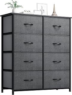 YITAHOME Dresser for Bedroom, Fabric Dresser with 8 Drawers,Tall Dresser,Chest of Drawers for Closet