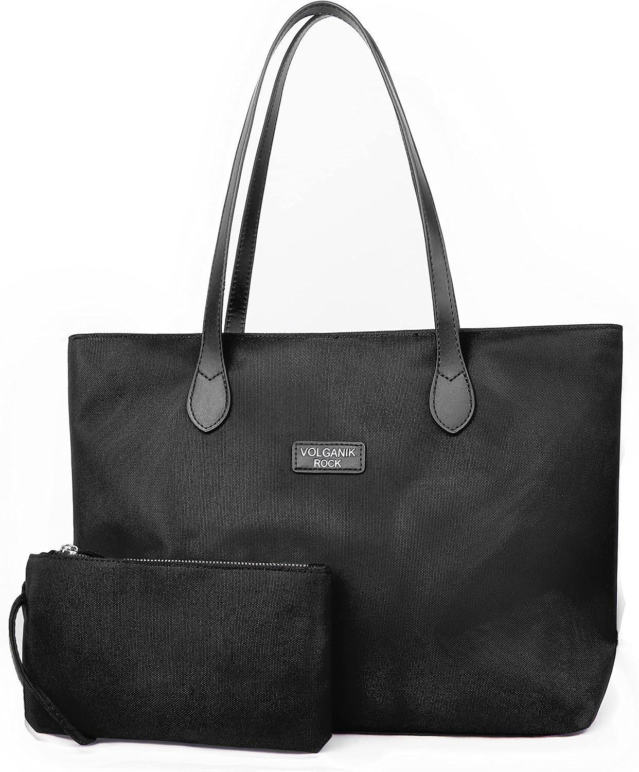 VOLGANIK ROCK Tote Bags for Women, Large and Lightweight Handbags for Women Water Resistant Nylon Shoulder Bag for Women Ladies Work Bags Shopping Bag Travel Bag Beach Bag School Bag