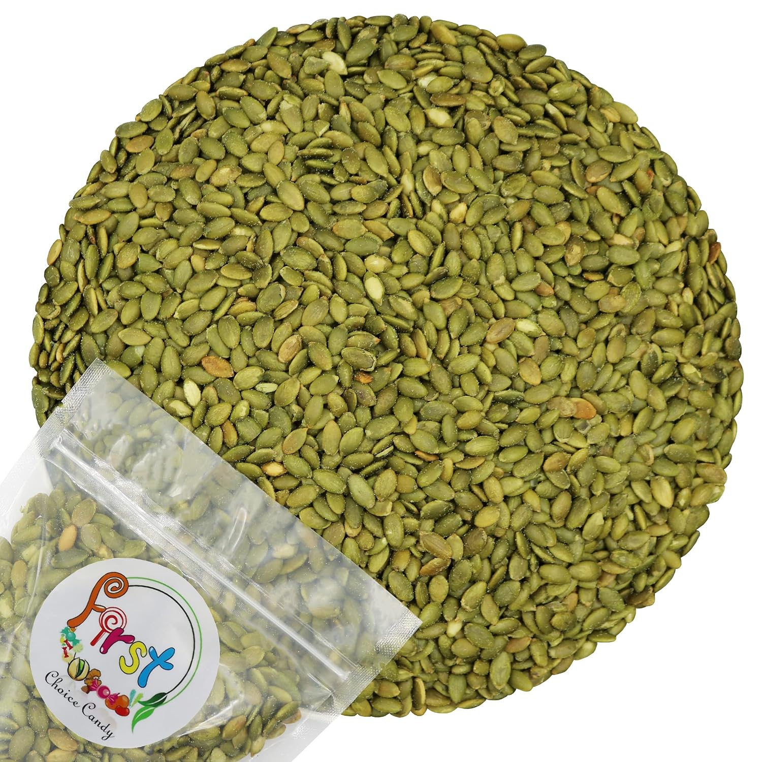 FirstChoiceCandy Roasted and Salted Kernel Pumpkin Seeds (Pepitas) 3 Pound