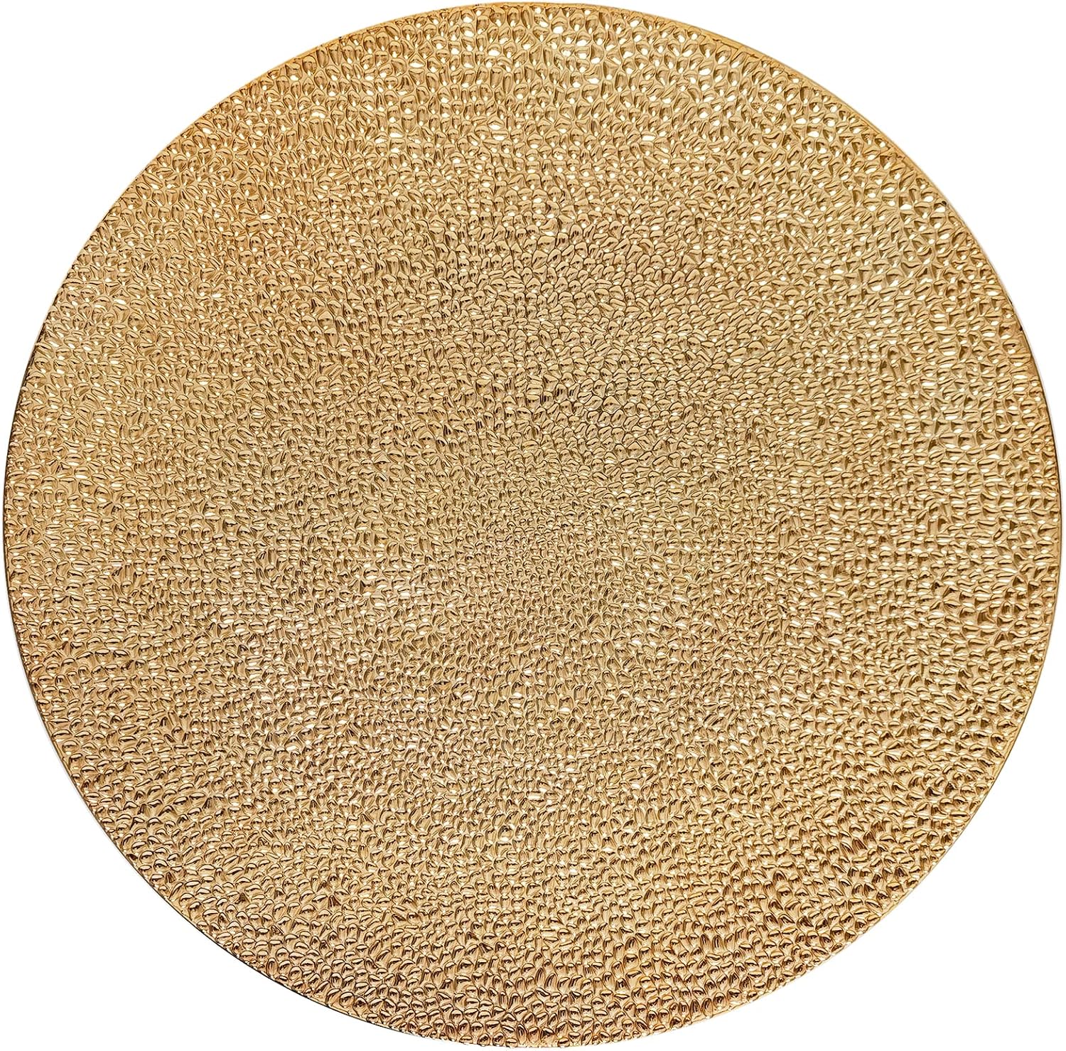 13inch Gold Charger Plates Set of 8,Plastic Chargers for Dinner Plates,Decorative plates for Wedding,Party,Event Tabletop. (Bubble Gold) …