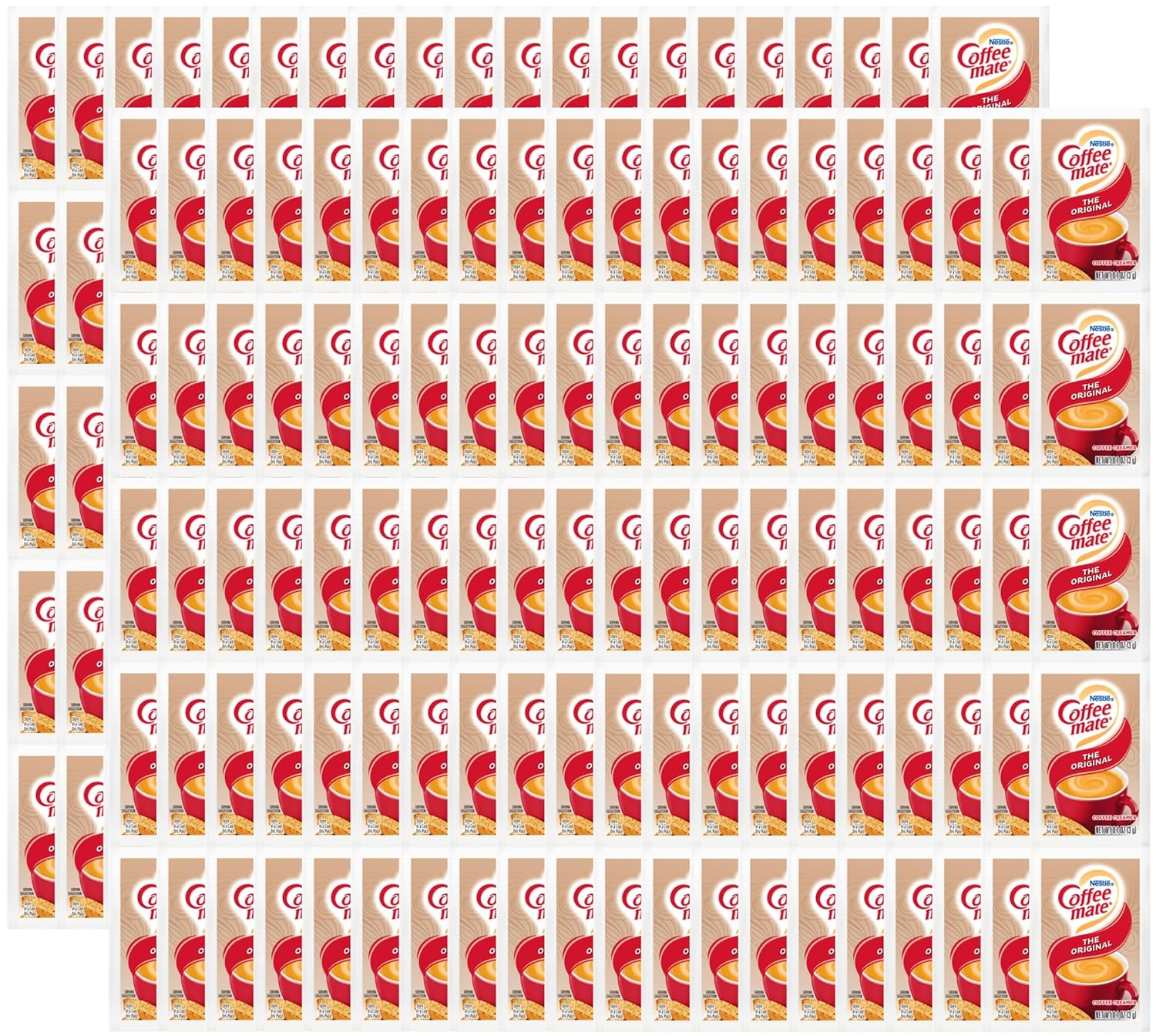 Nestle Coffee mate Original 3 Gram Single Serve Powdered Creamer Packets (Pack of 200)
