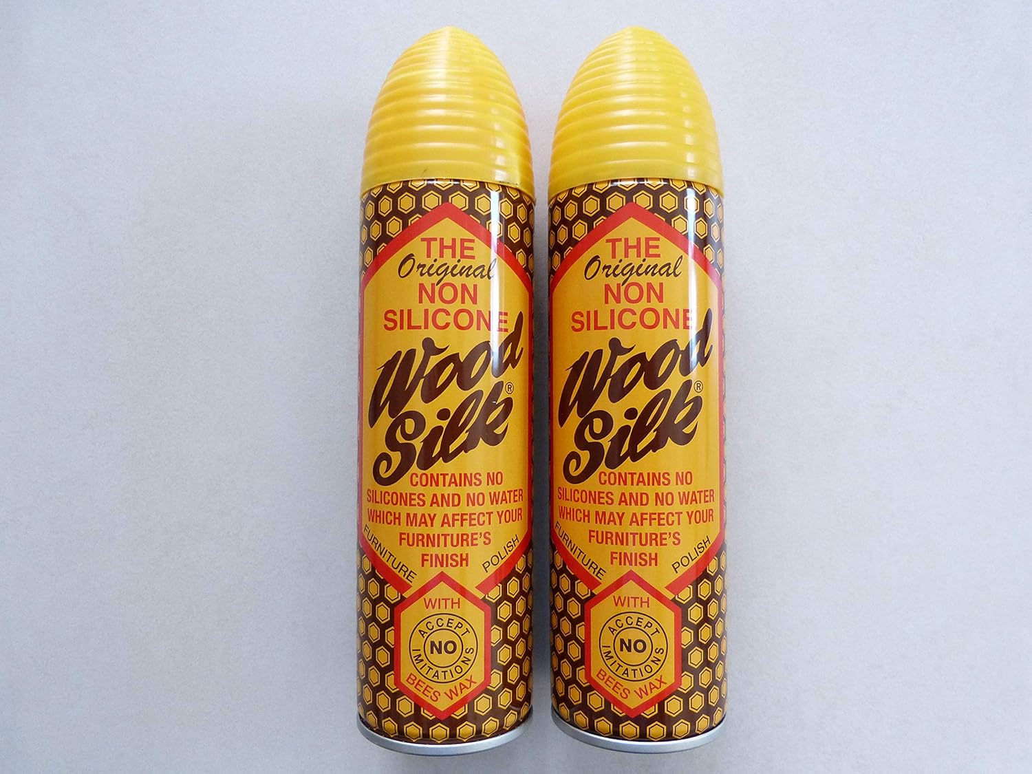 Wood Silk Non Silicone Furniture Polish with Bees Wax, Duo - 2 x 250ml = 500ml