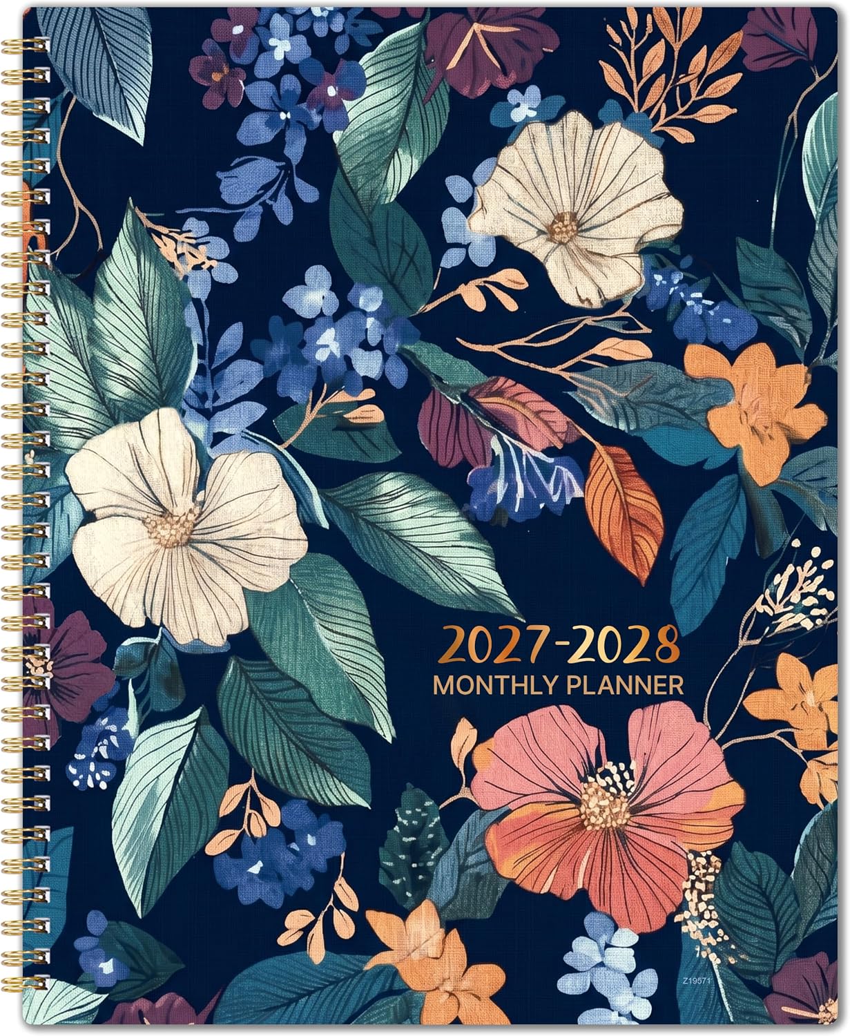 2027-2028 Monthly Planner - 2 Year Monthly Planner/Calendar 2027-2028, Jan 2027 - Dec 2028, 11" x 9", 24 Monthly Planner with Tabs, Back Pocket, Holidays, Twin-Wire Binding, Note Pages