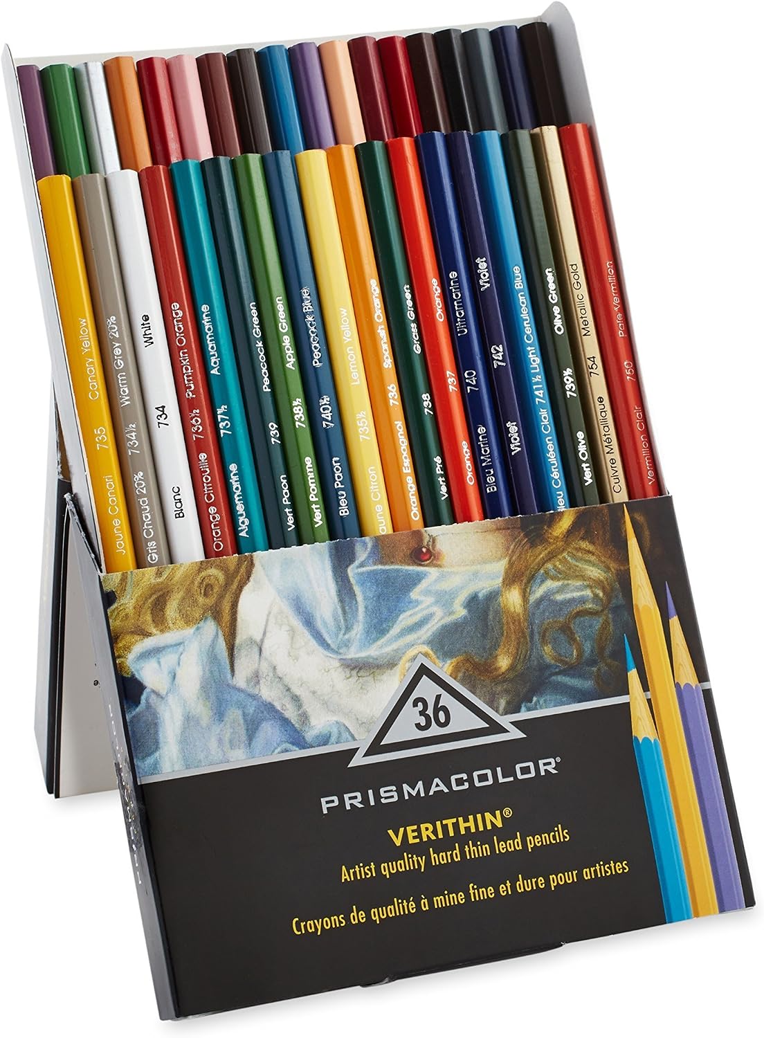 Prismacolor Premier Verithin Colored Pencils, Adult Coloring, 36 Pack