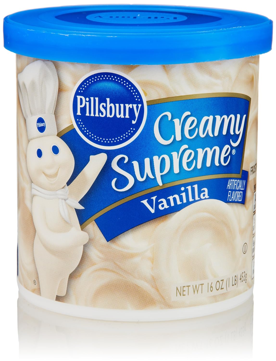 Pillsbury Creamy Supreme Frosting, Vanilla Flavor, 16 Oz (Packaging May Vary)