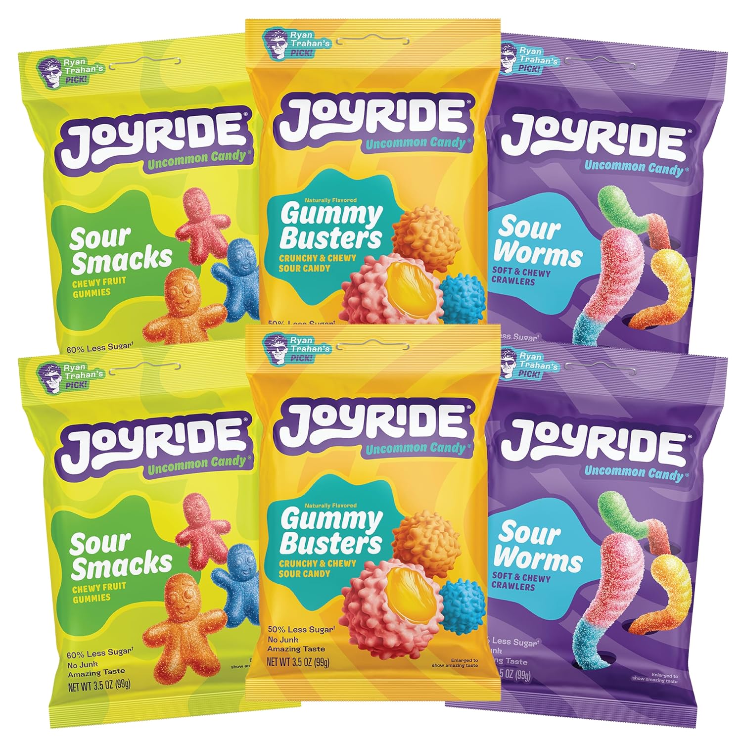 JOYRIDE All Star Variety Pack - Healthy Candy, 6-Pack Bundle