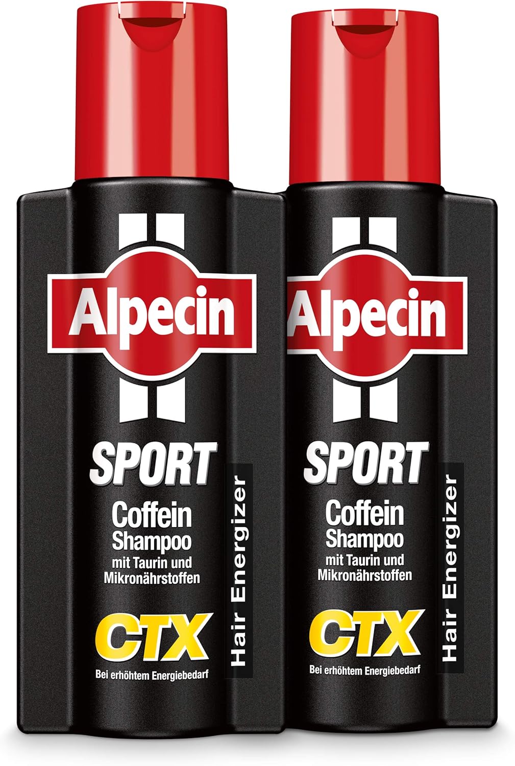 Alpecin Sport Caffeine Shampoo CTX – 2 x 250 ml – For Sports Load | Energy for Strong Hair | Hair Care for Men – Made in Germany